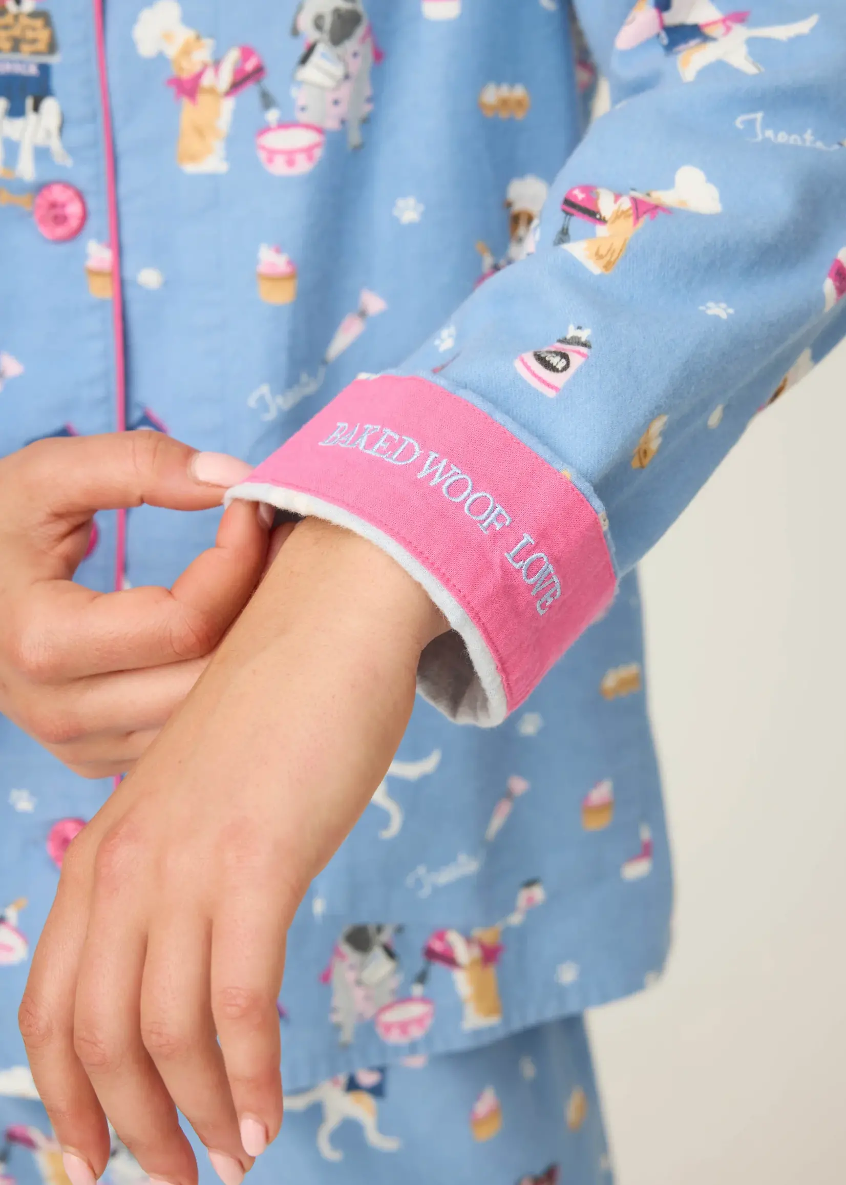 PJ Salvage Baked Woof Love Flannel PJ Set RUFLPJ1