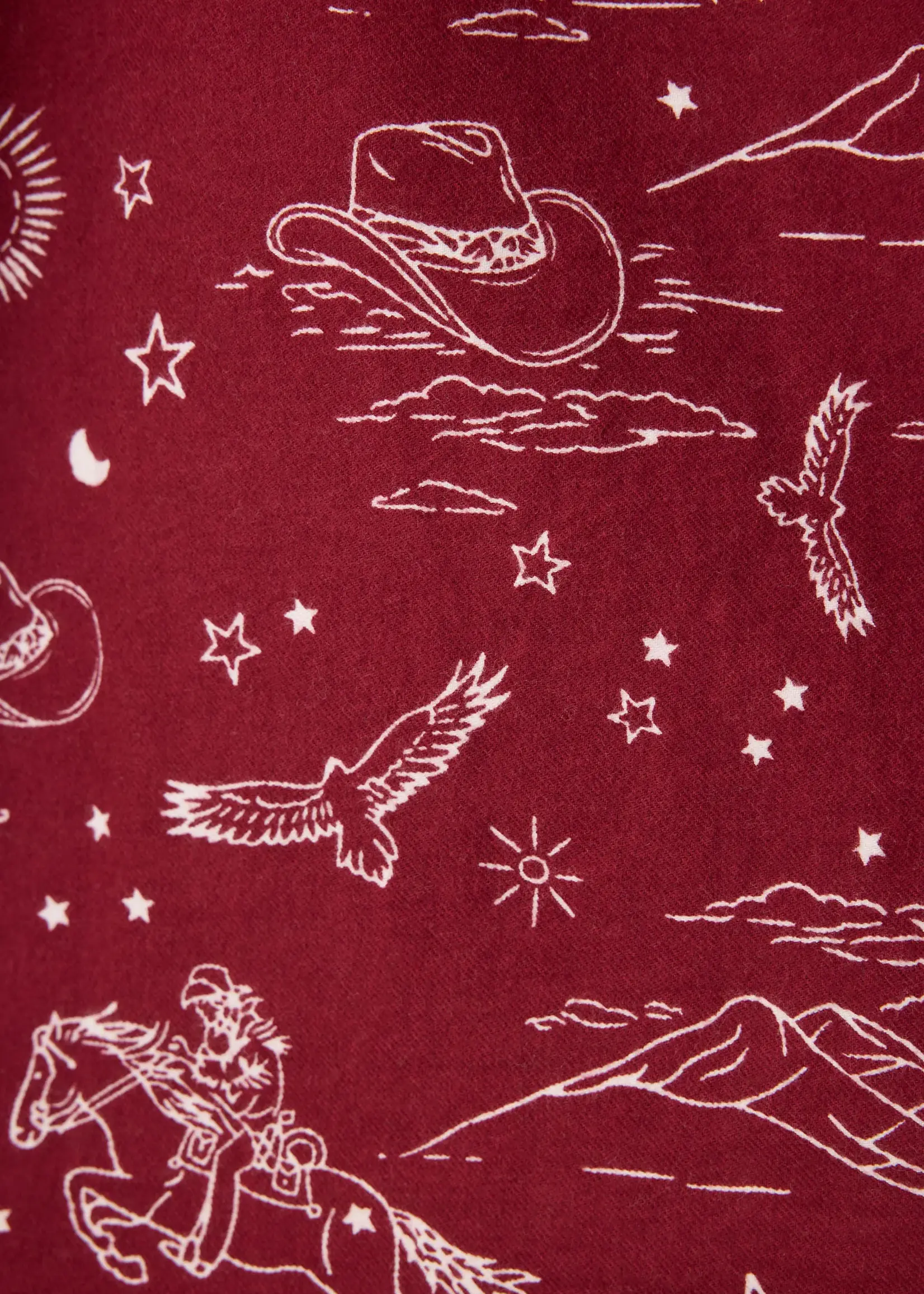 PJ Salvage Hold Your Horses Flannel PJ RUFLPJ