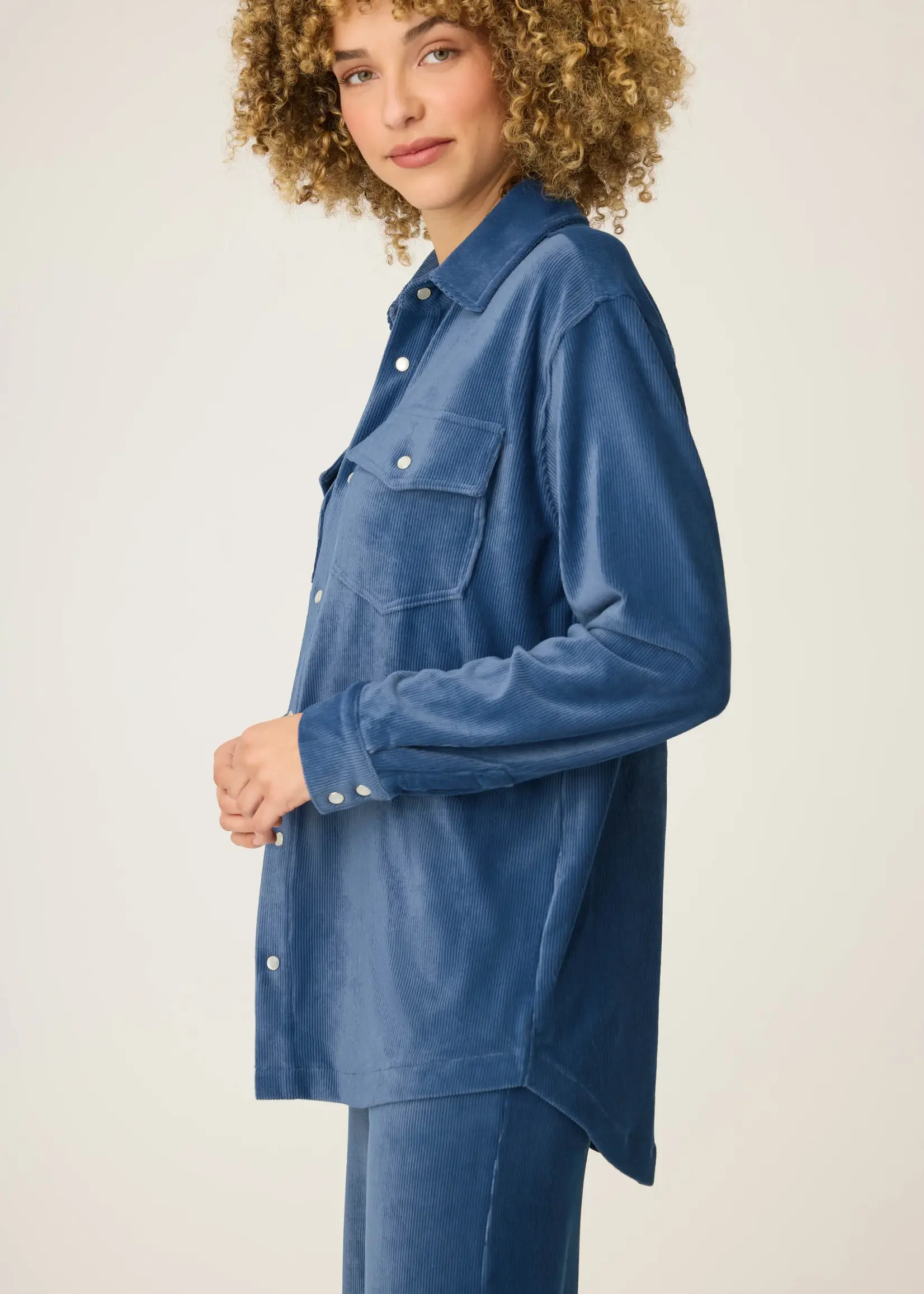 PJ Salvage Craving Corduroy Button Down PJ Set RUSCST