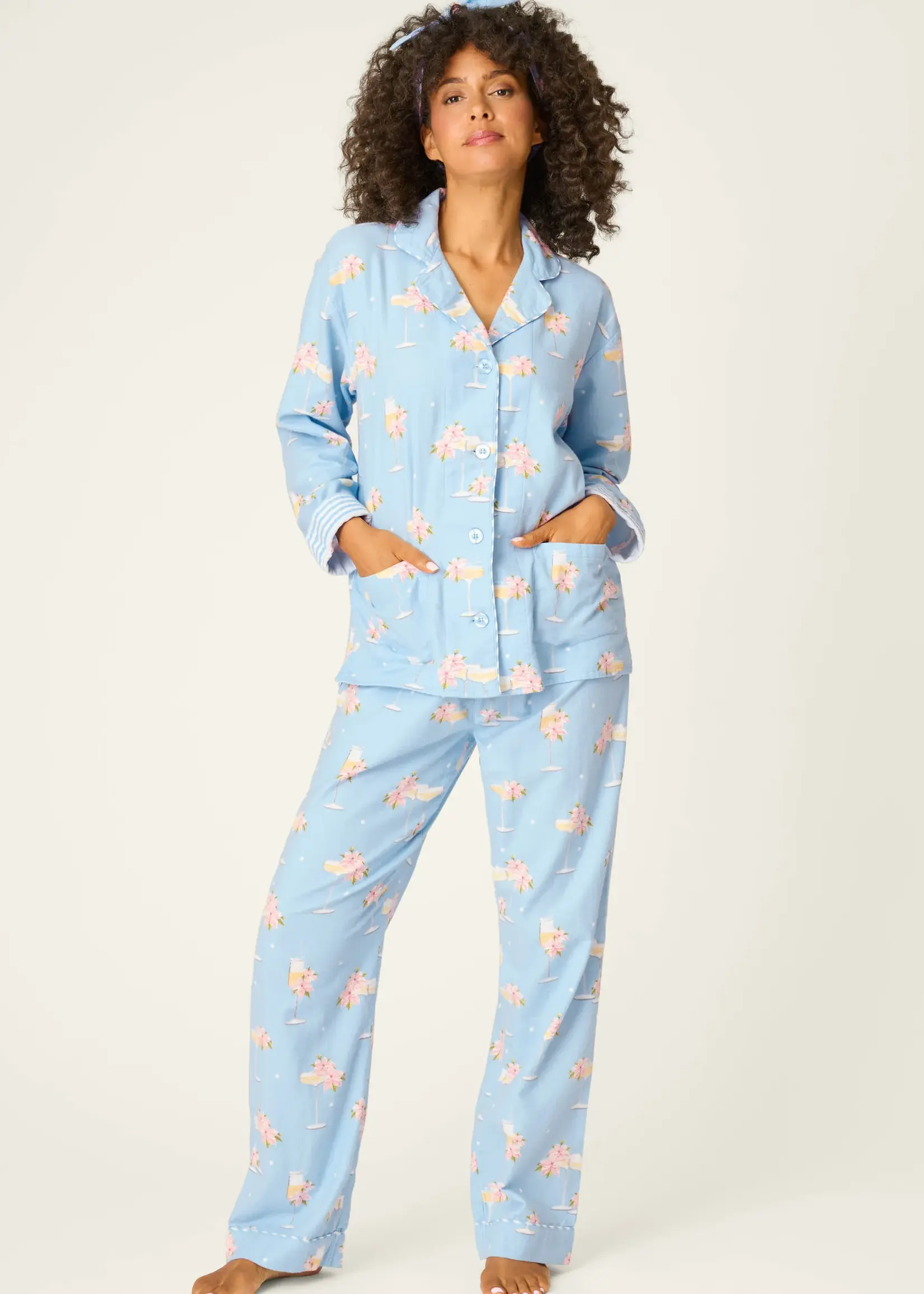 PJ Salvage Fizz the Season Flannel PJ Set RVFLPJ