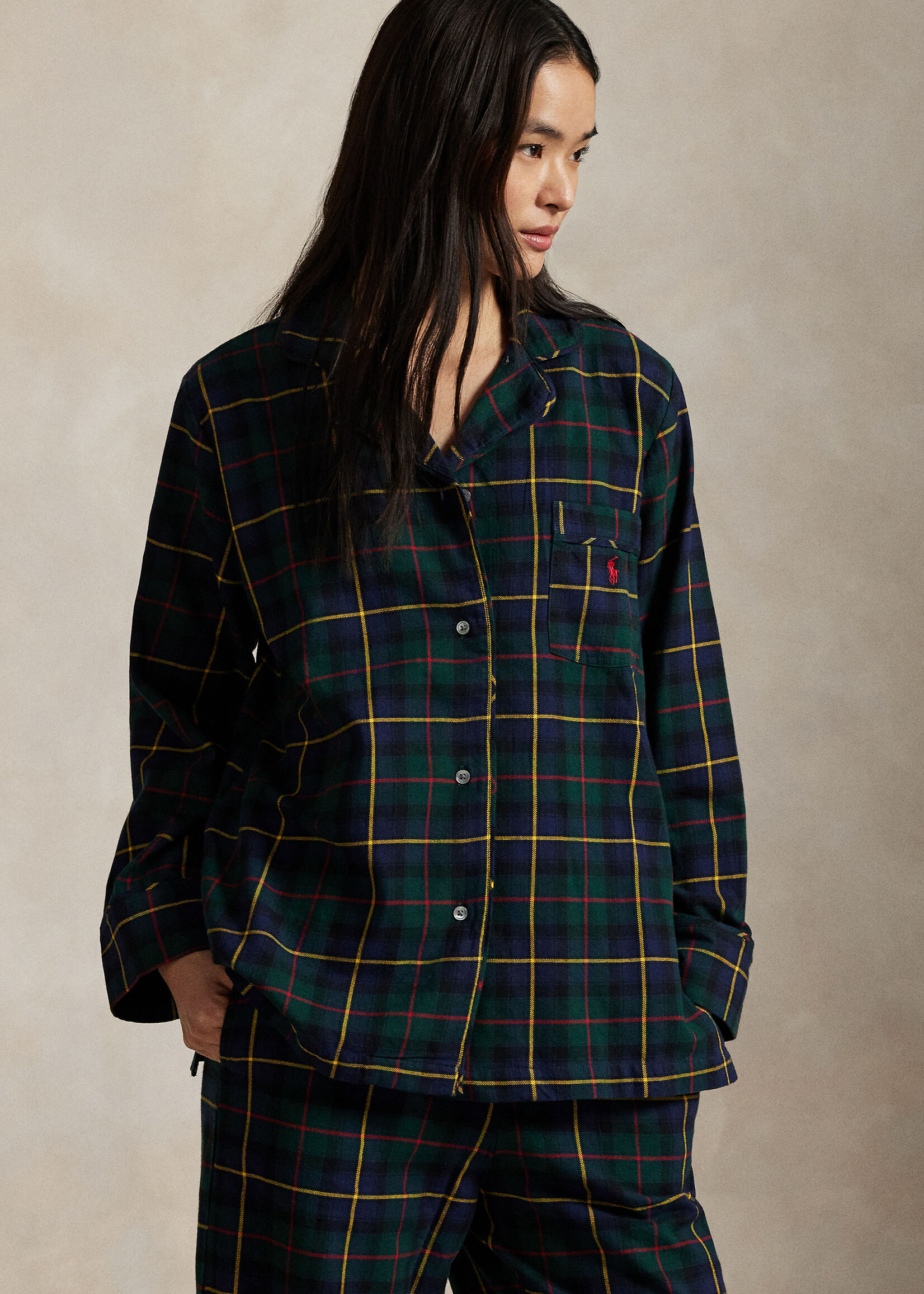 Polo Ralph Lauren Madison Plaid Cotton Flannel PJ Set 4P8043R3