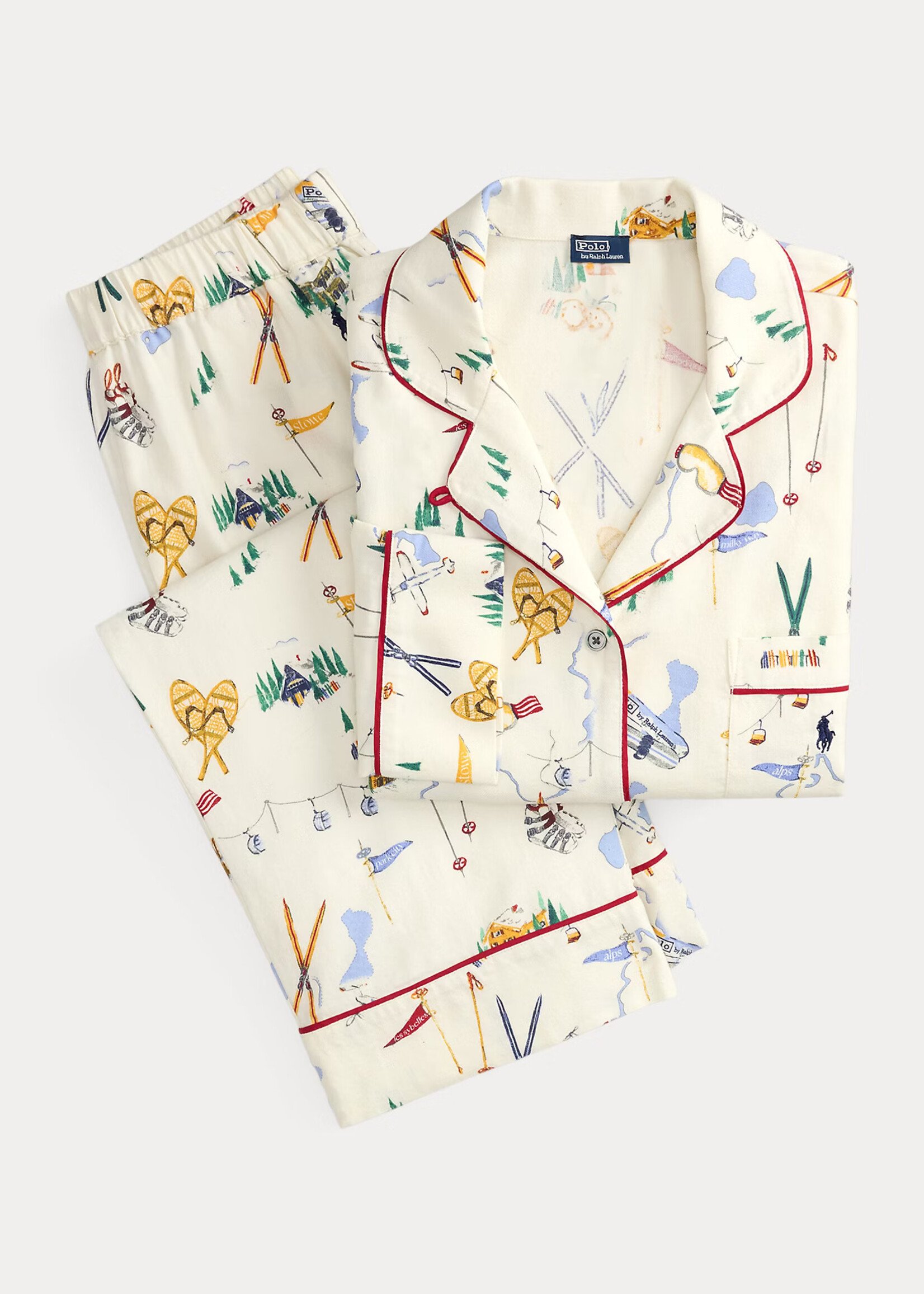 Polo Ralph Lauren Madison Ski Cotton Flannel PJ Set 4P0143R3