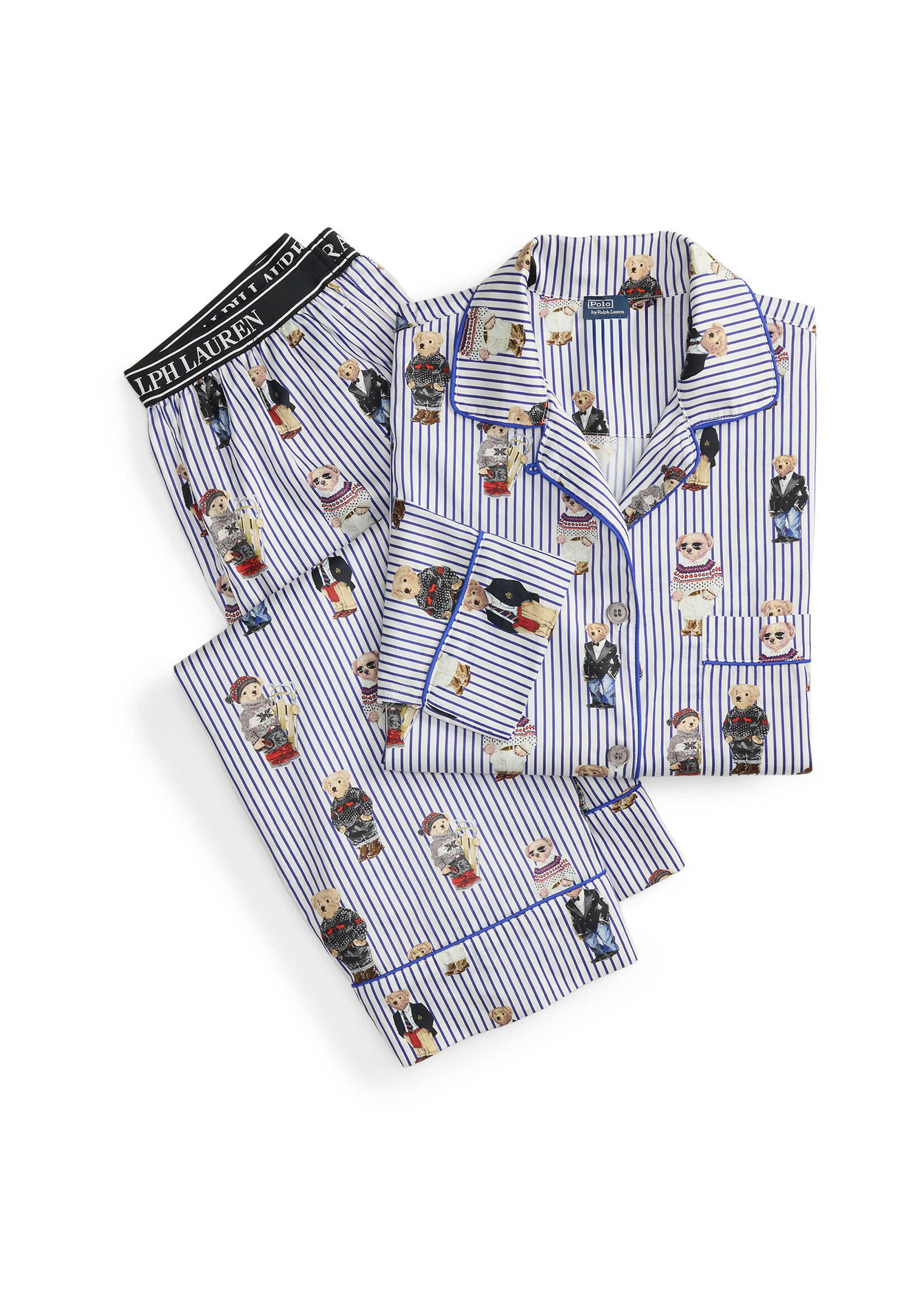 Polo Ralph Lauren Madison Bears Cotton Sateen PJ Set 4P0704R3
