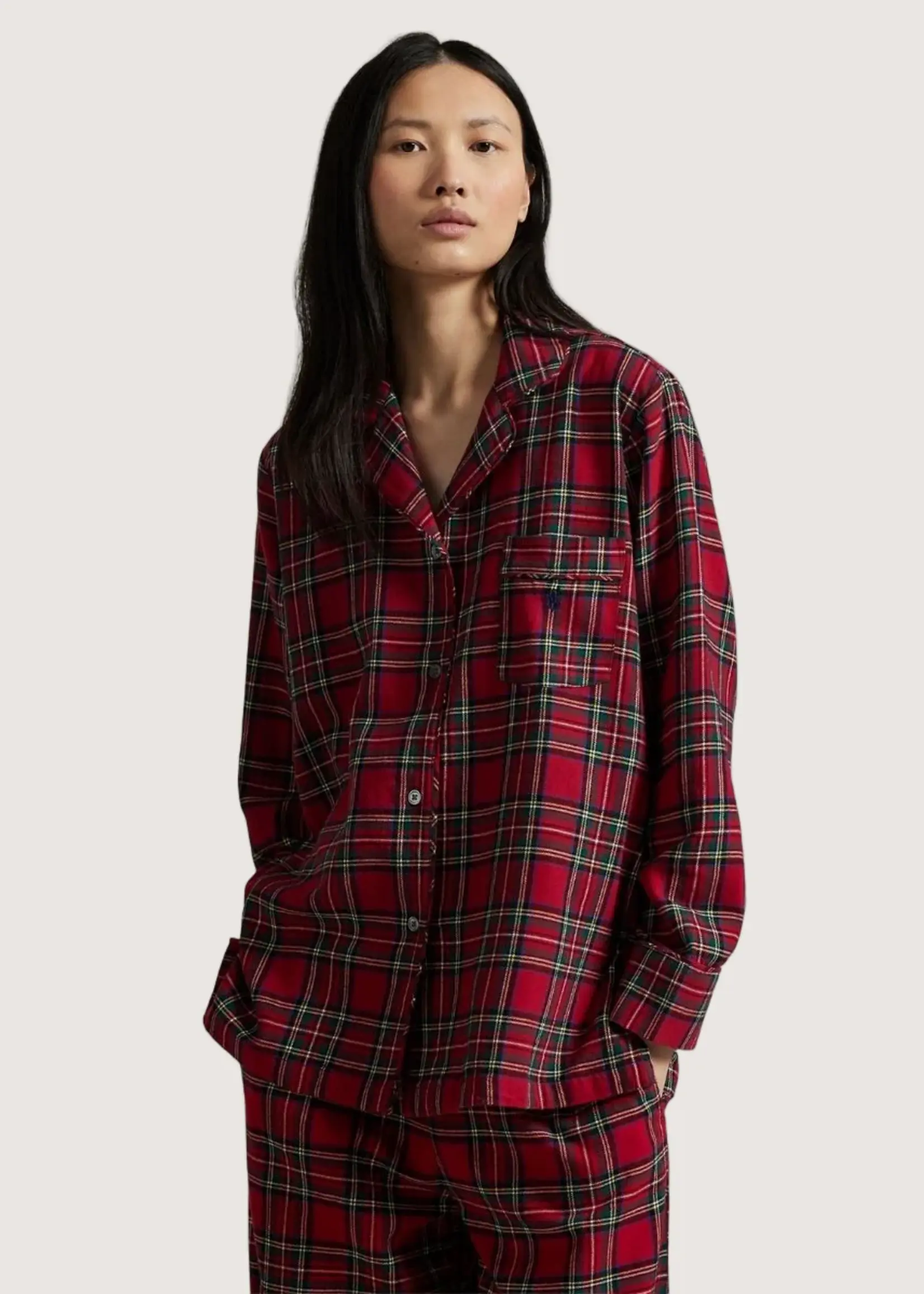 Polo Ralph Lauren Madison Plaid Cotton Flannel PJ Set 4P8043R3