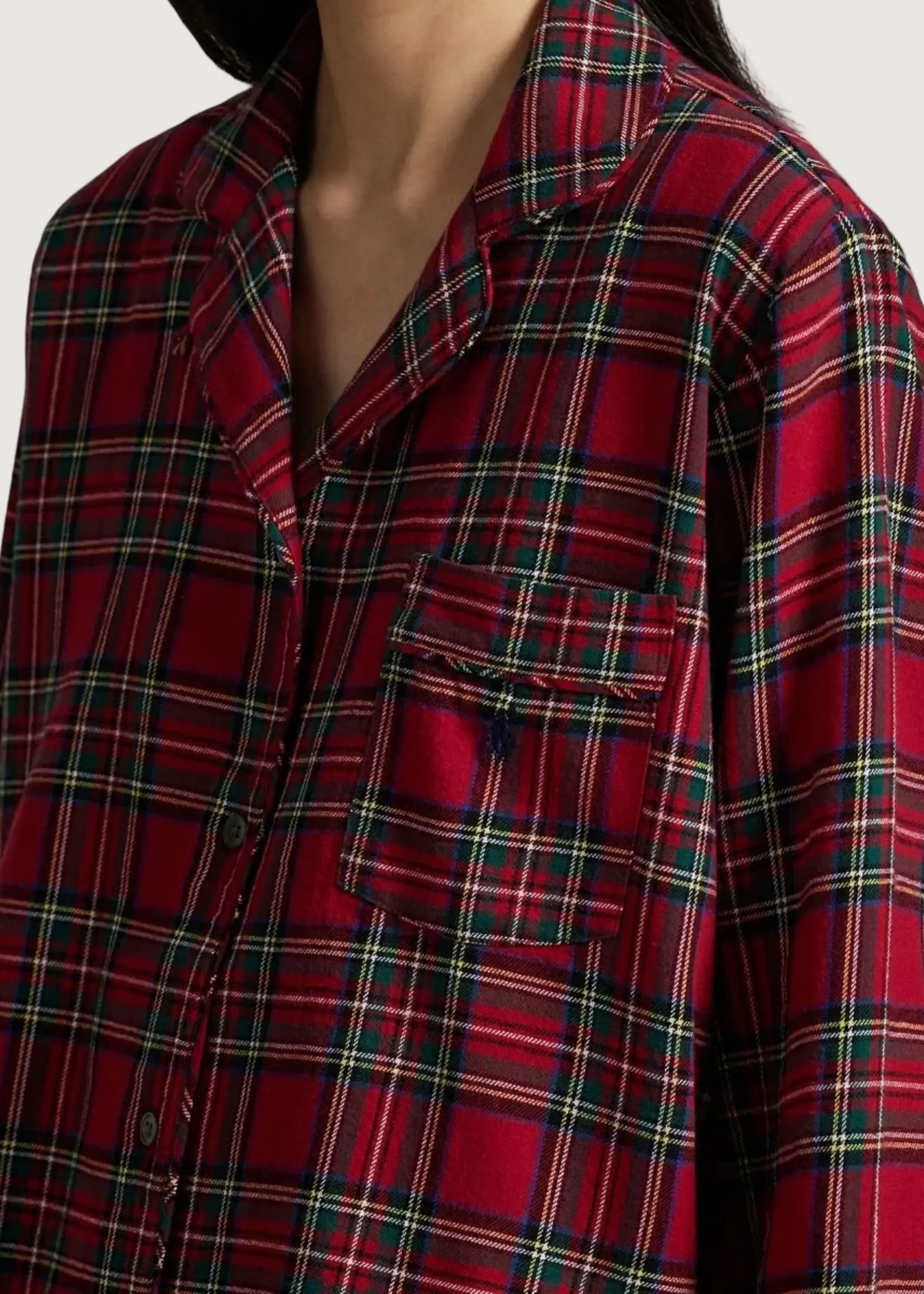 Polo Ralph Lauren Madison Plaid Cotton Flannel PJ Set 4P8043R3