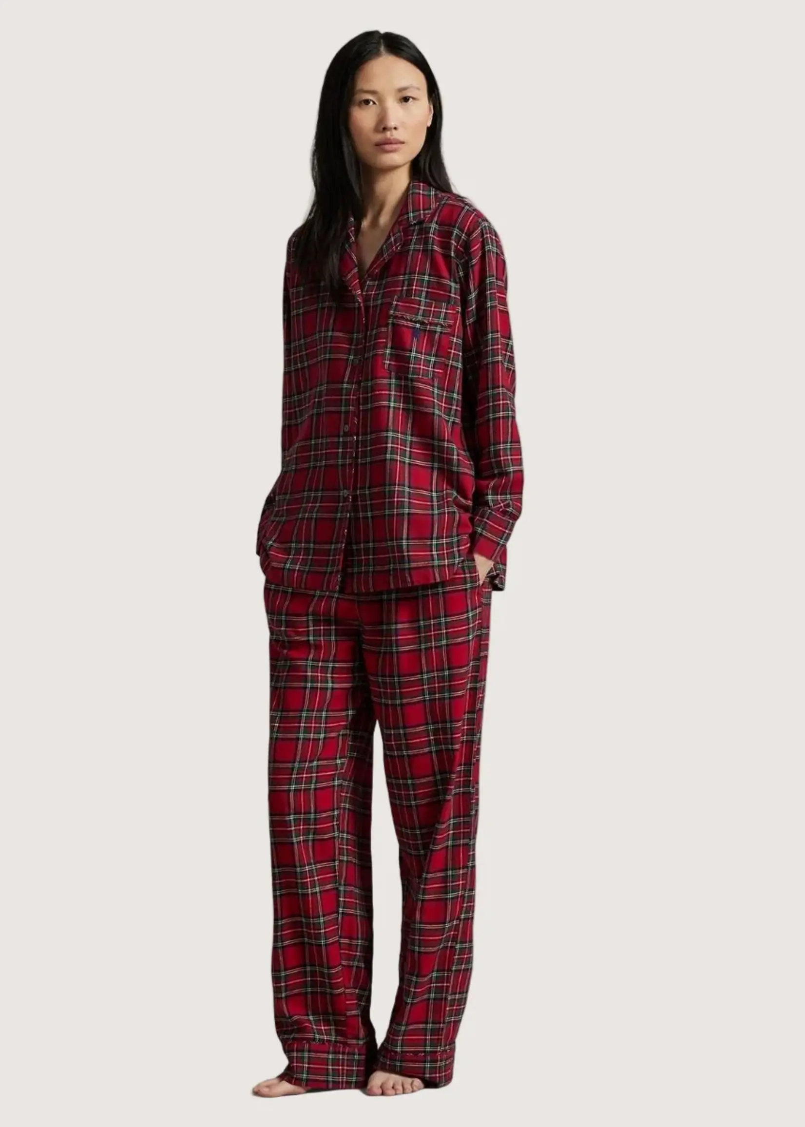 Polo Ralph Lauren Madison Plaid Cotton Flannel PJ Set 4P8043R3