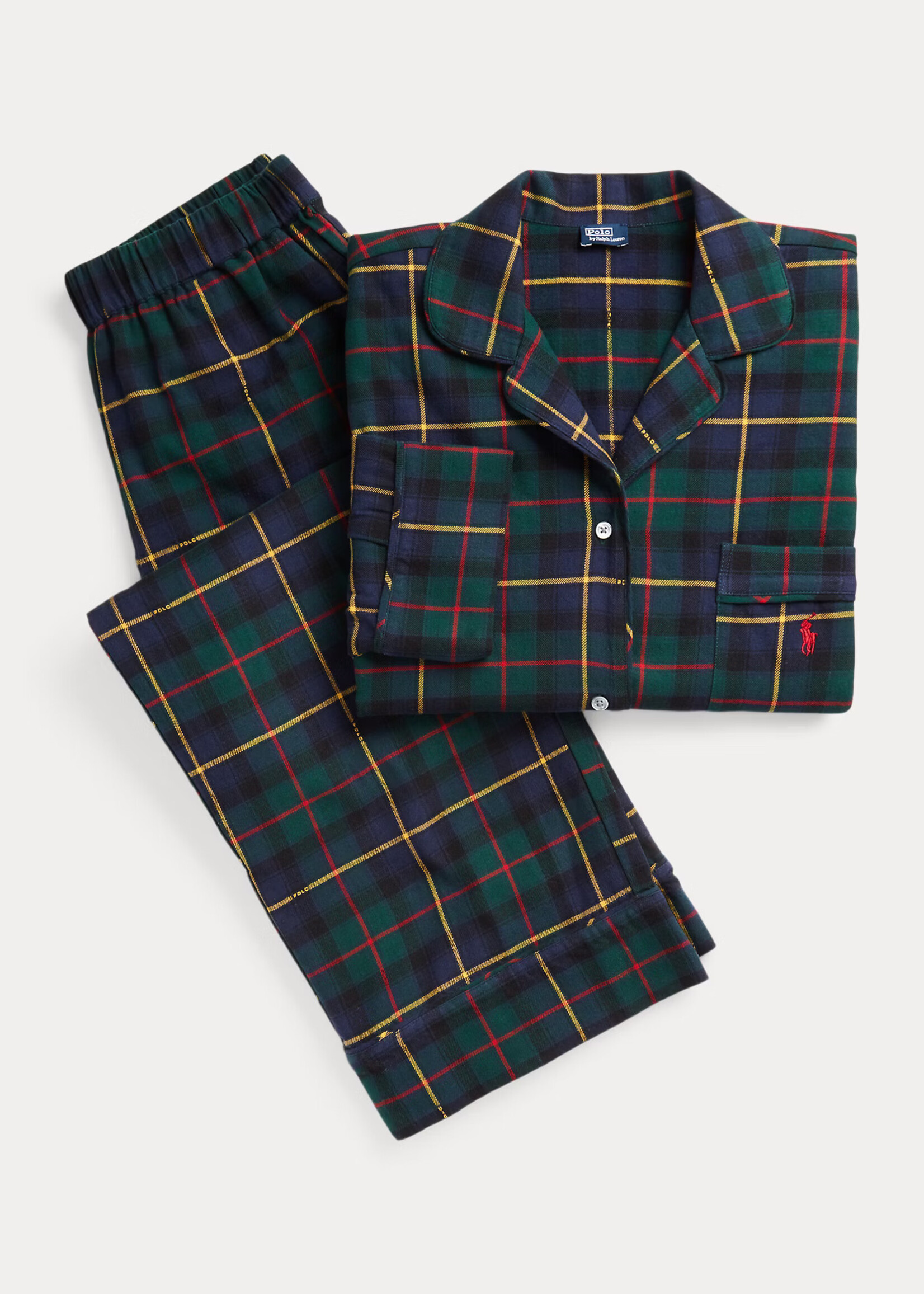 Polo Ralph Lauren Madison Plaid Cotton Flannel PJ Set 4P8043R3