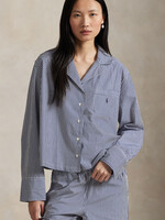 Polo Ralph Lauren Long Sleeve Cotton Poplin Stripe PJ Set