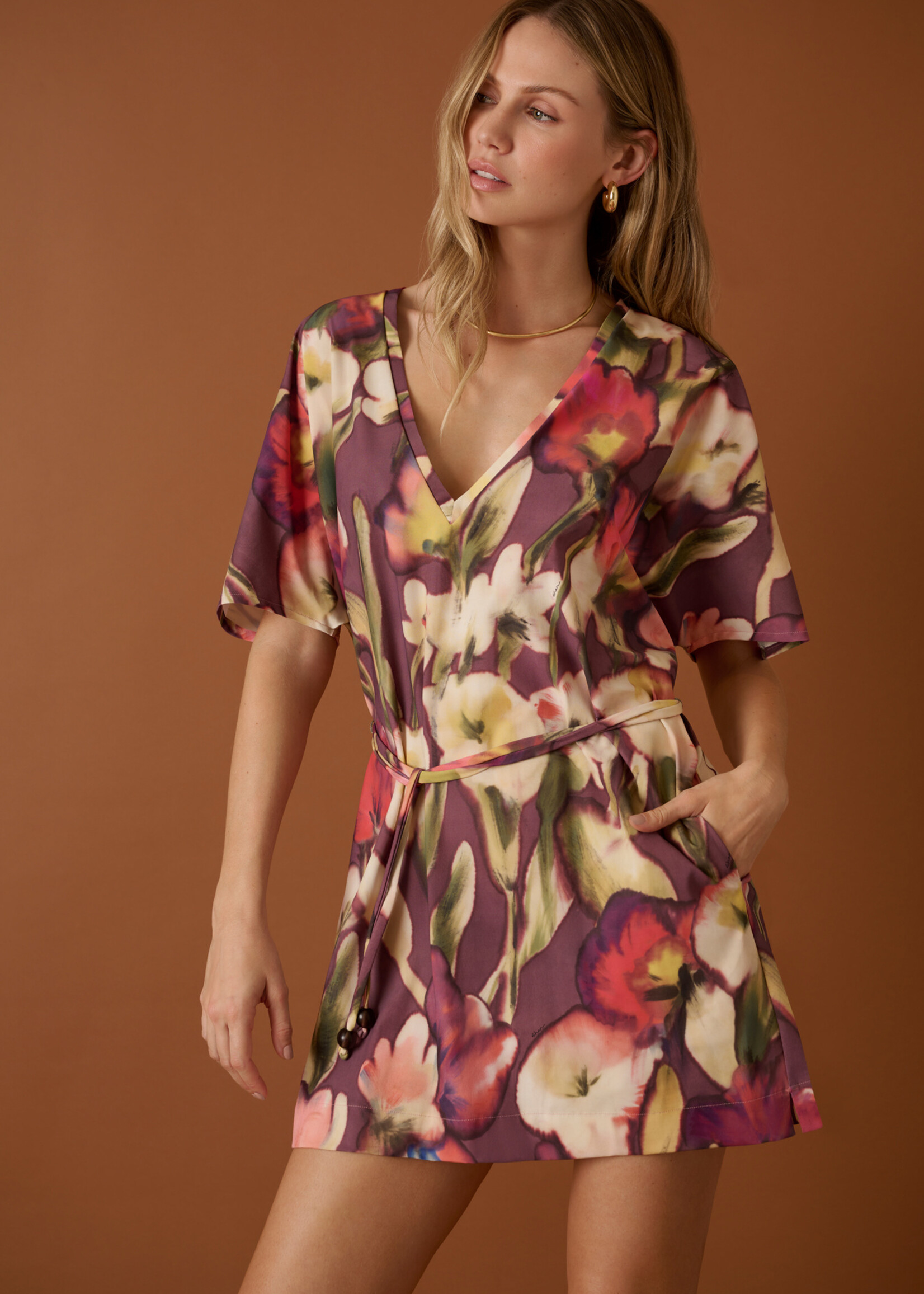 Shan Elisabeth Magnolia Print Dress 42630-73