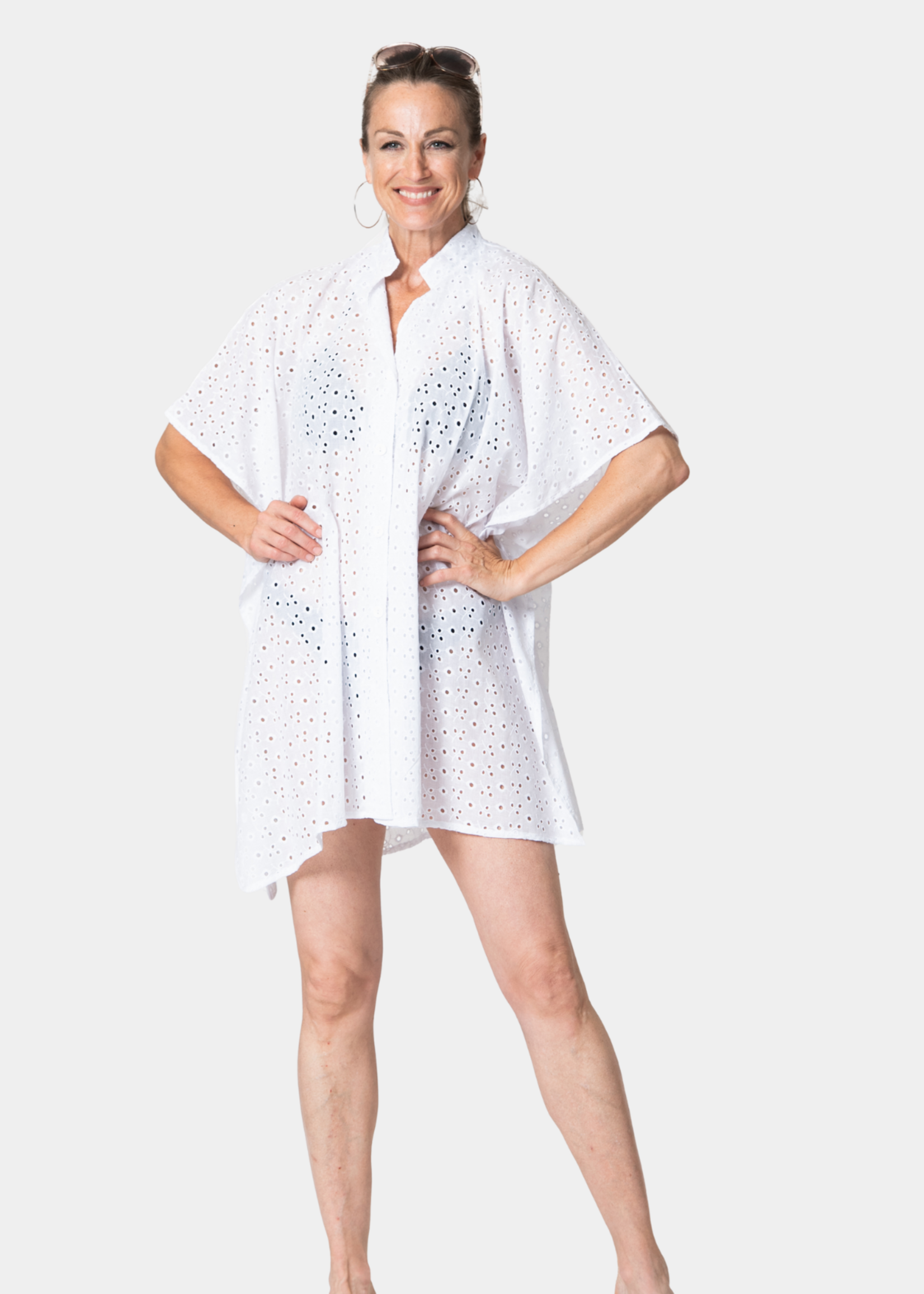 Cover Me Belvedere Point Oversized Shirt Dress 26056150