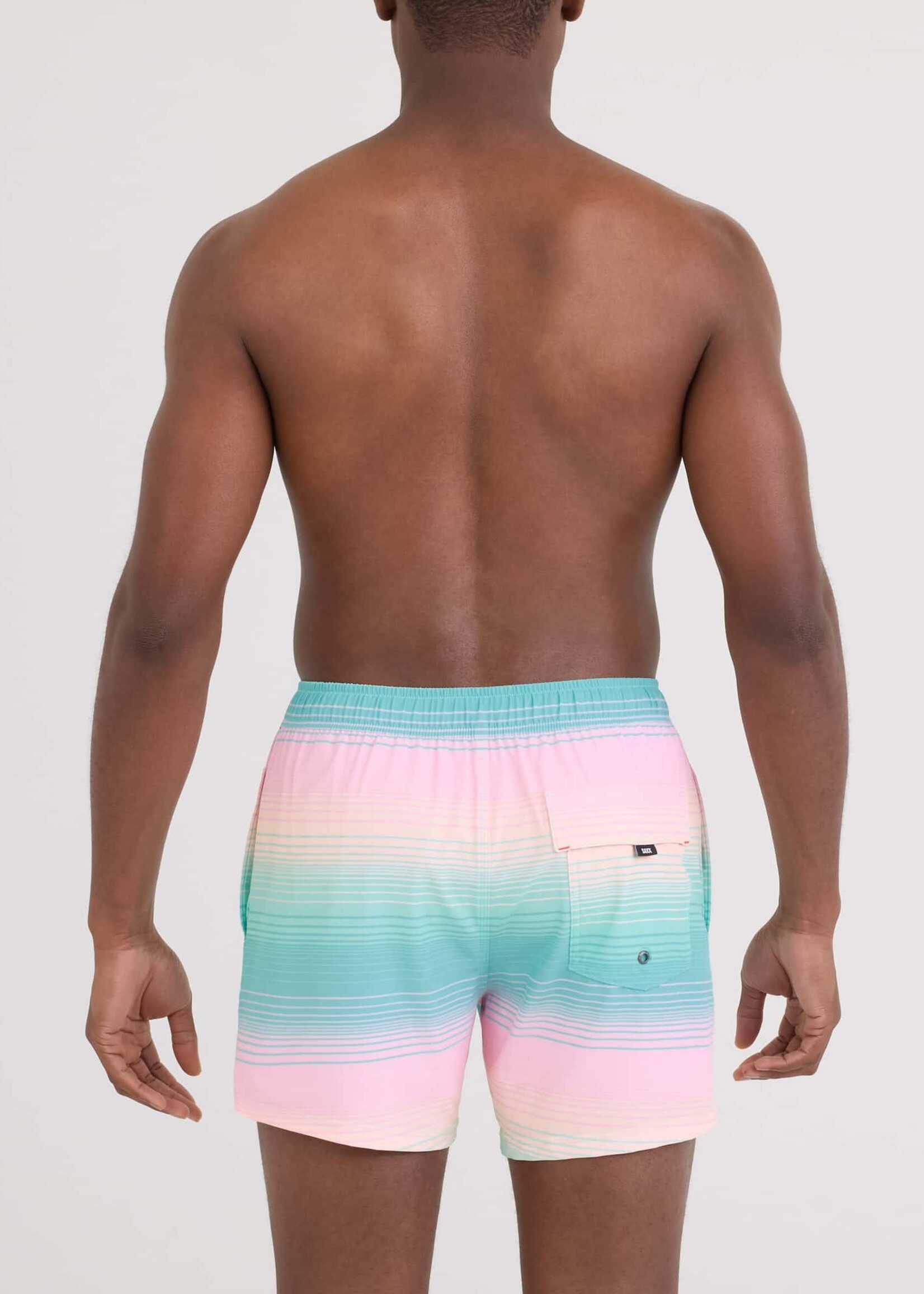 Saxx Oh Buoy 5" Hazy Stripe Swim Trunk SXSW03L