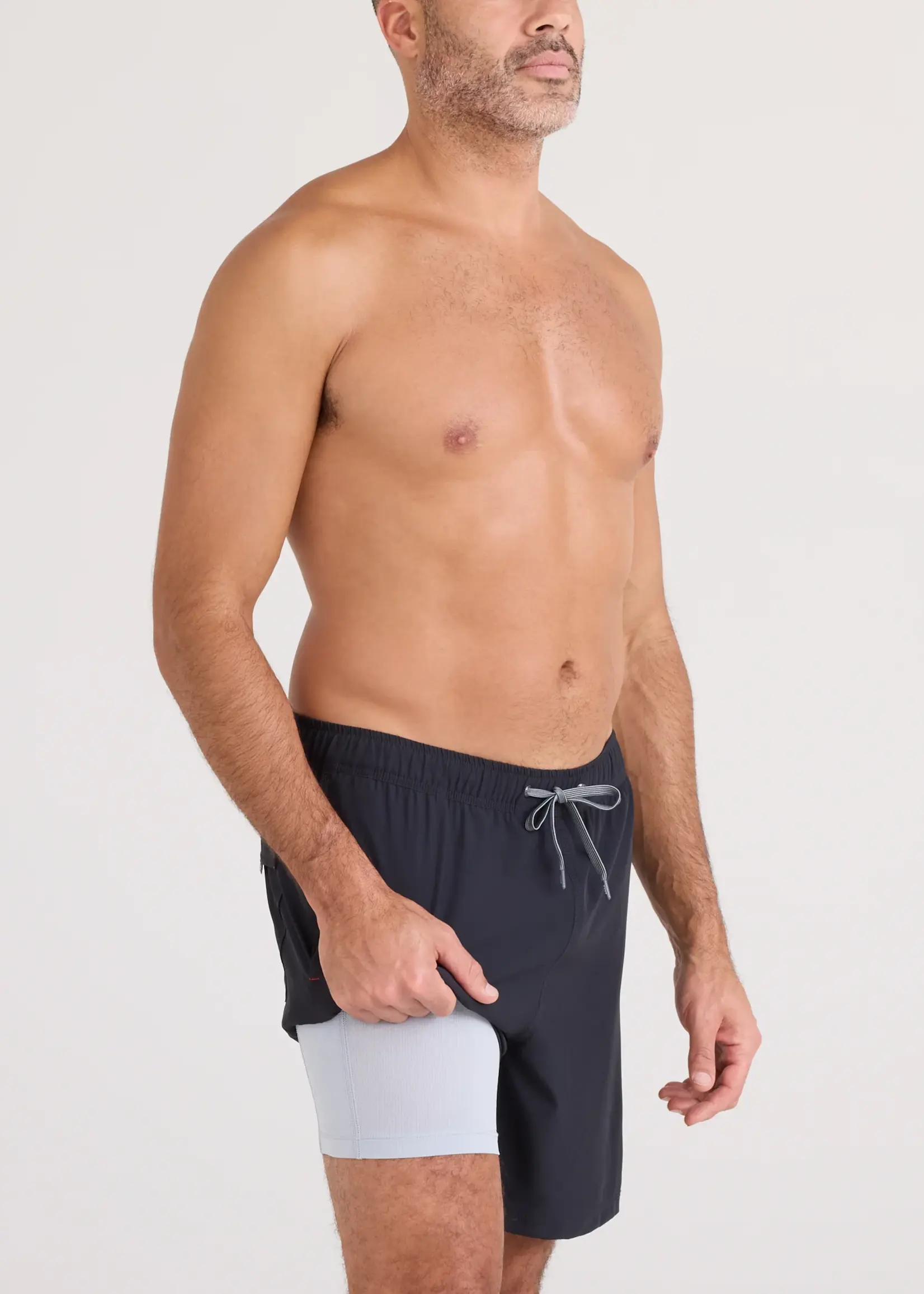 Saxx Oh Buoy 7" Black Swim Trunk SXSW04L