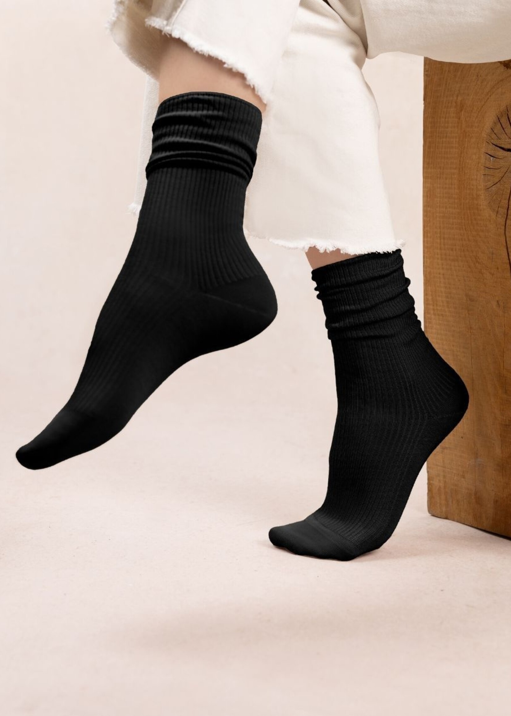 Bleuforet Ribbed Cotton Socks 6398
