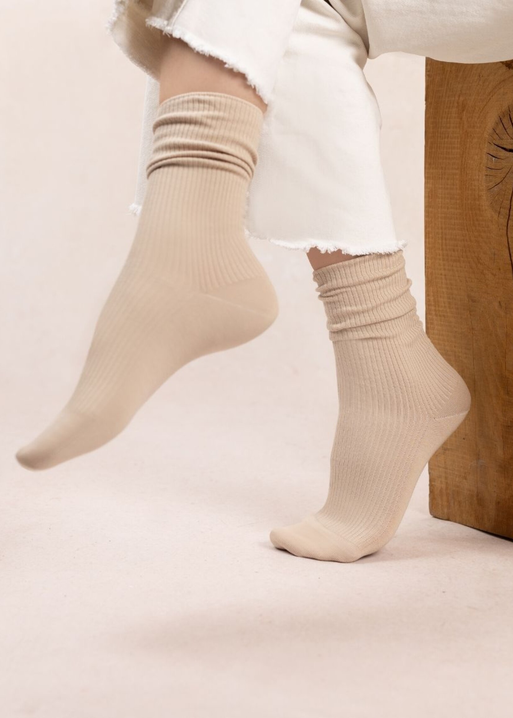 Bleuforet Ribbed Cotton Socks 6398