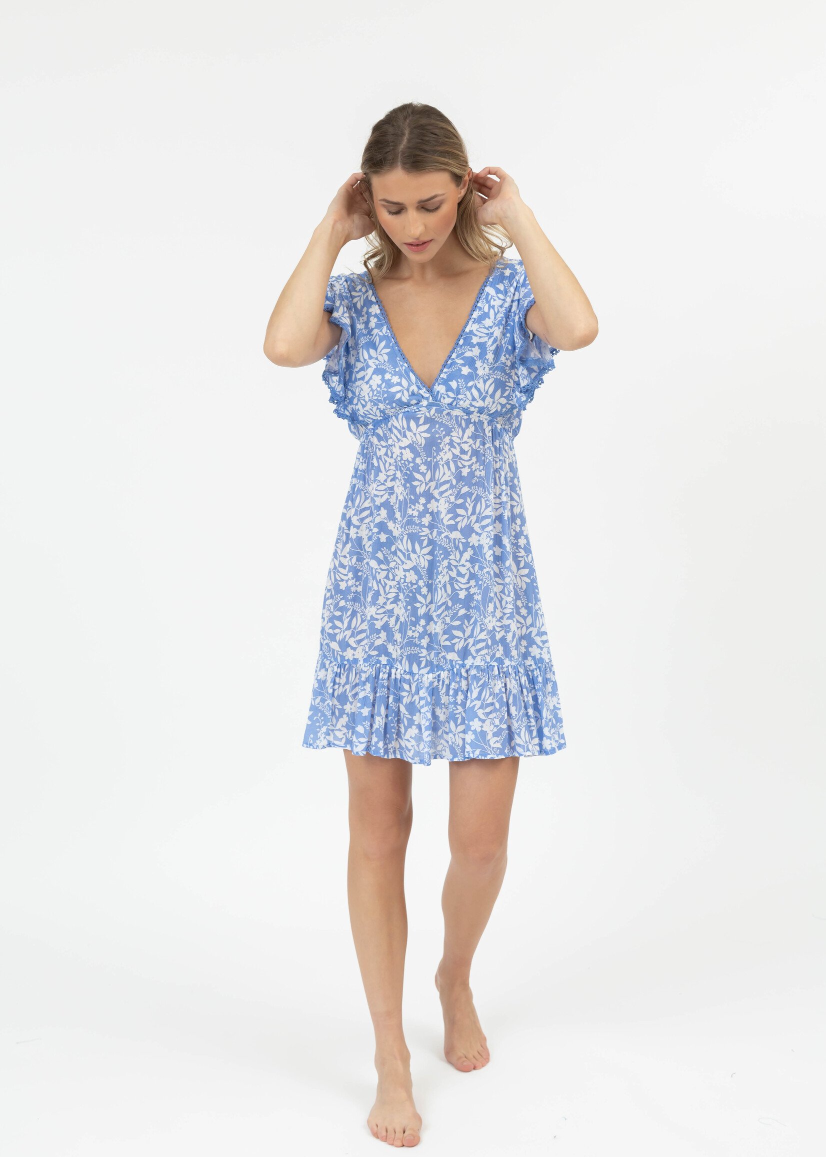 Koy Resort Florence Ruffle Mini Dress K24221