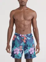Saxx Oh Buoy 7" Hibiscus Swim Trunk