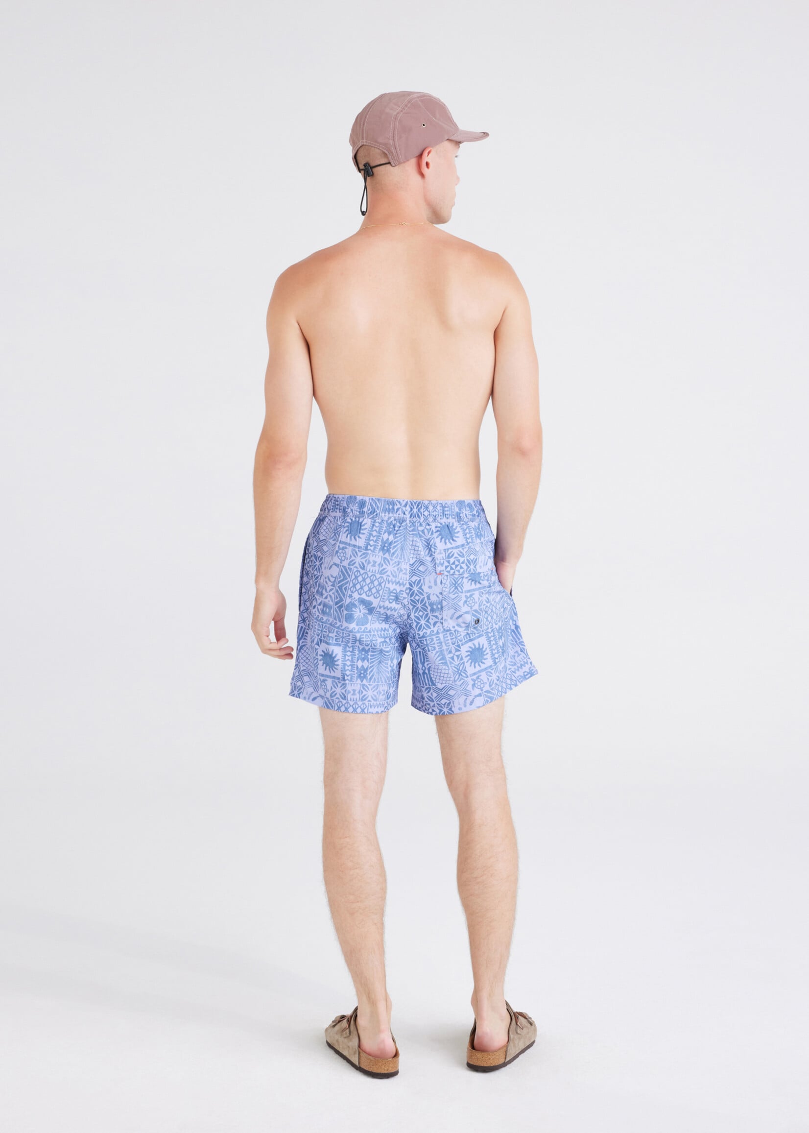 Saxx Oh Buoy 5" Tropical Print Swim Trunk SXSW03L