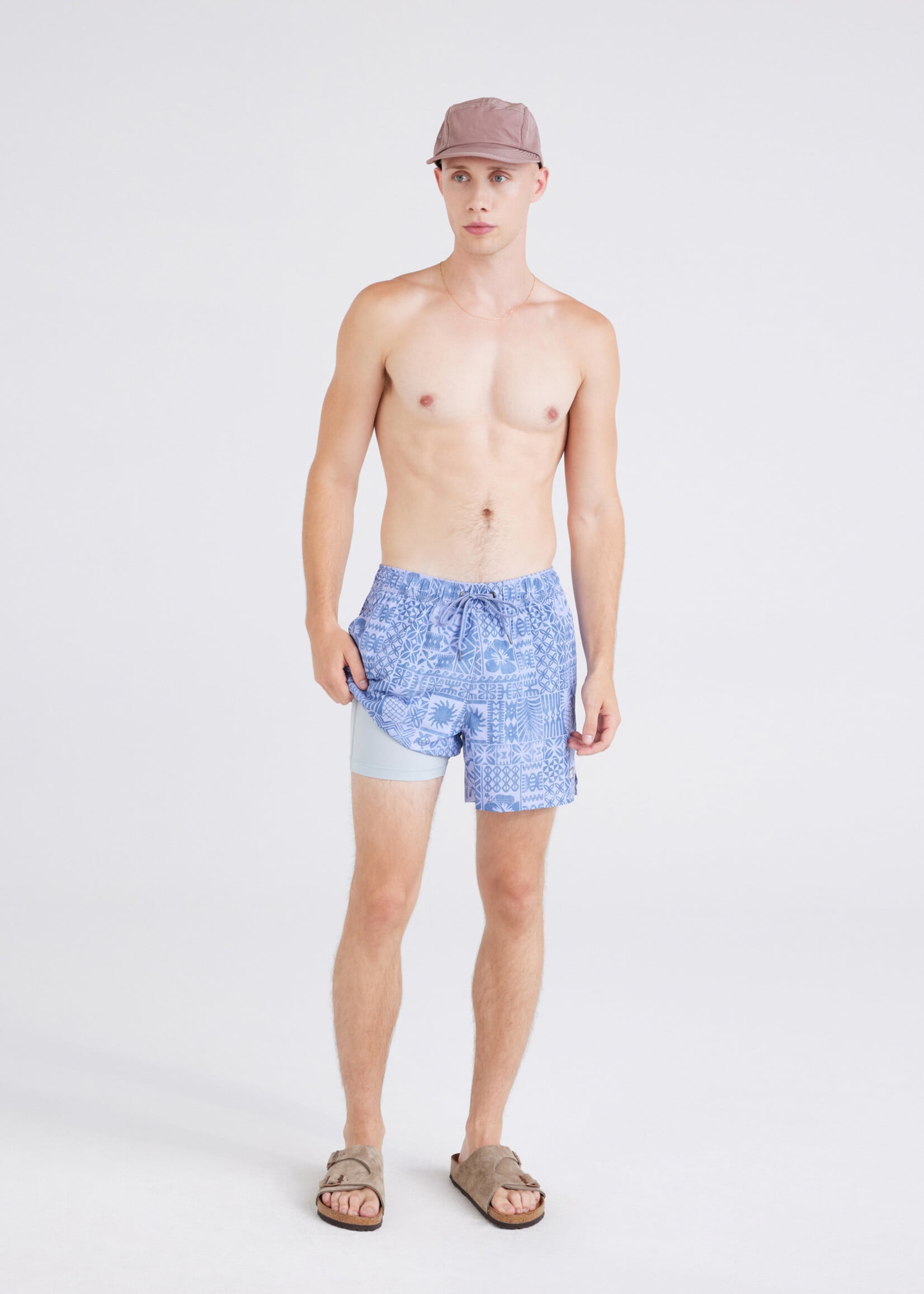 Saxx Oh Buoy 5" Tropical Print Swim Trunk SXSW03L