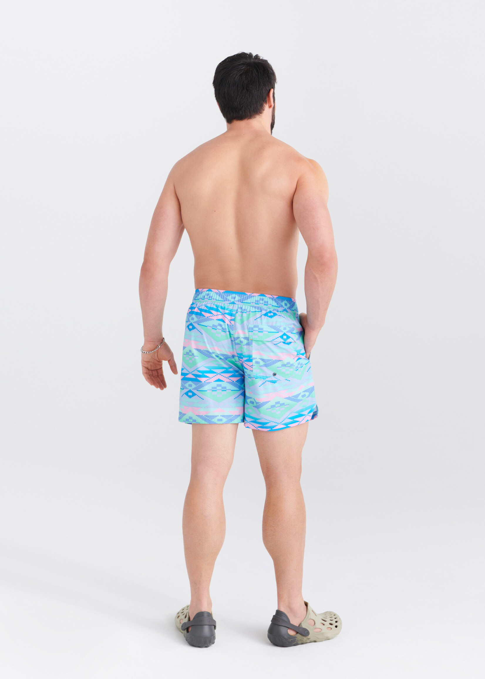 Saxx Oh Buoy 5" Geo Print Swim Trunk SXSW03L