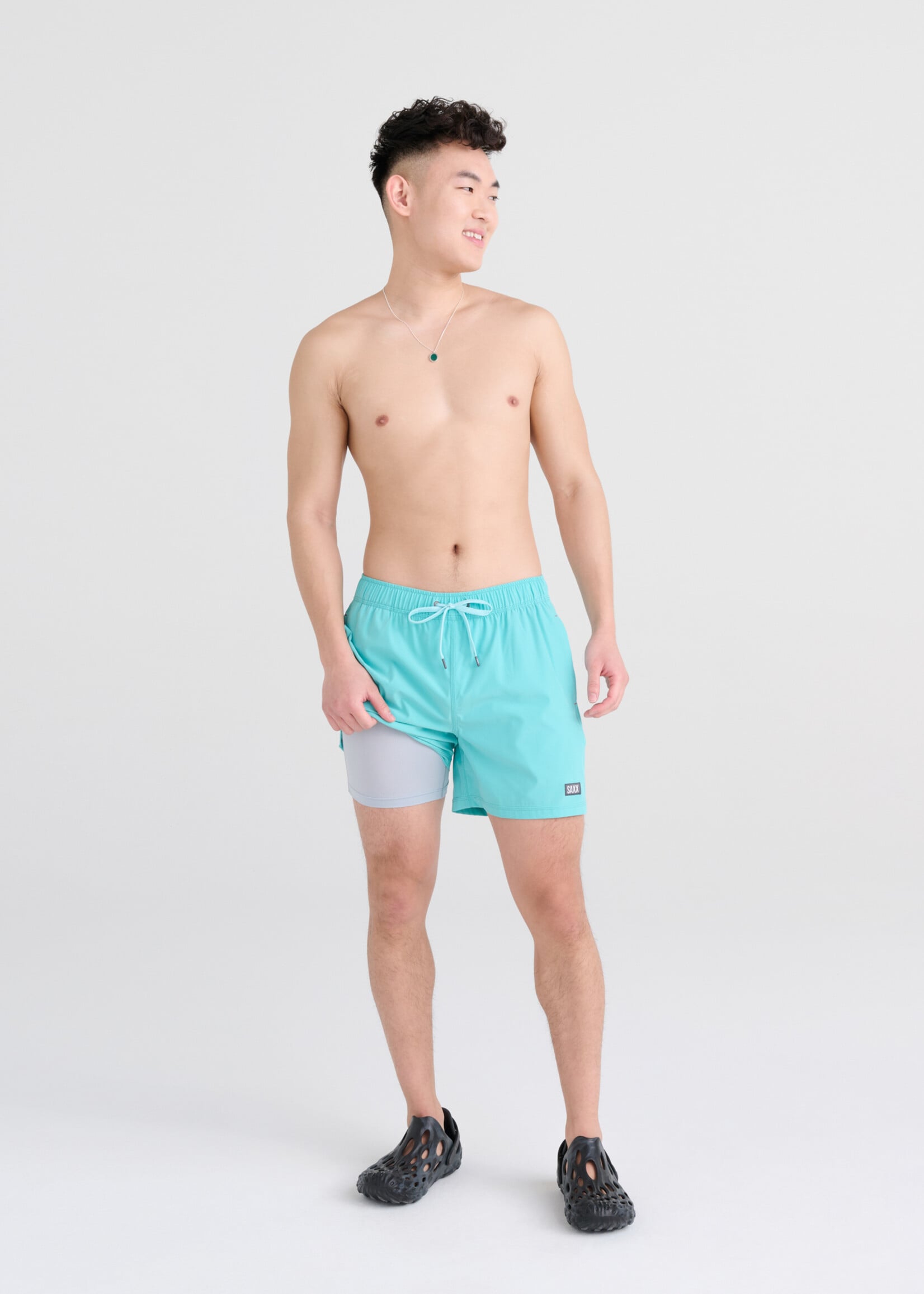 Saxx Oh Buoy 5" Turquoise Swim Trunk SXSW03L