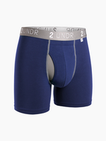 2Undr Swing Shift Solid Two Tone 6" Boxer Brief 01BB