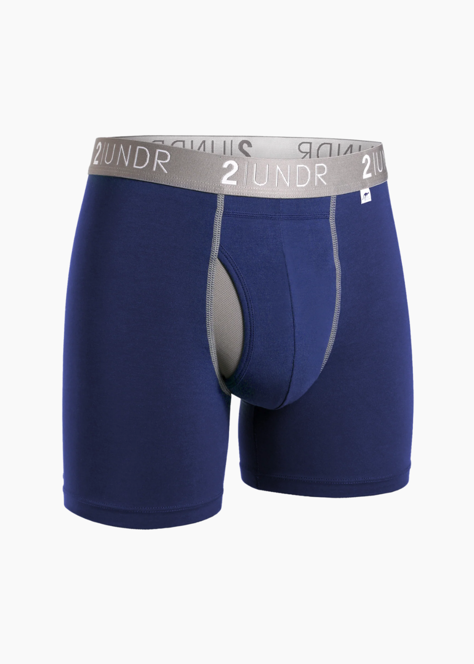 2Undr Swing Shift Solid Two Tone 6" Boxer Brief 01BB