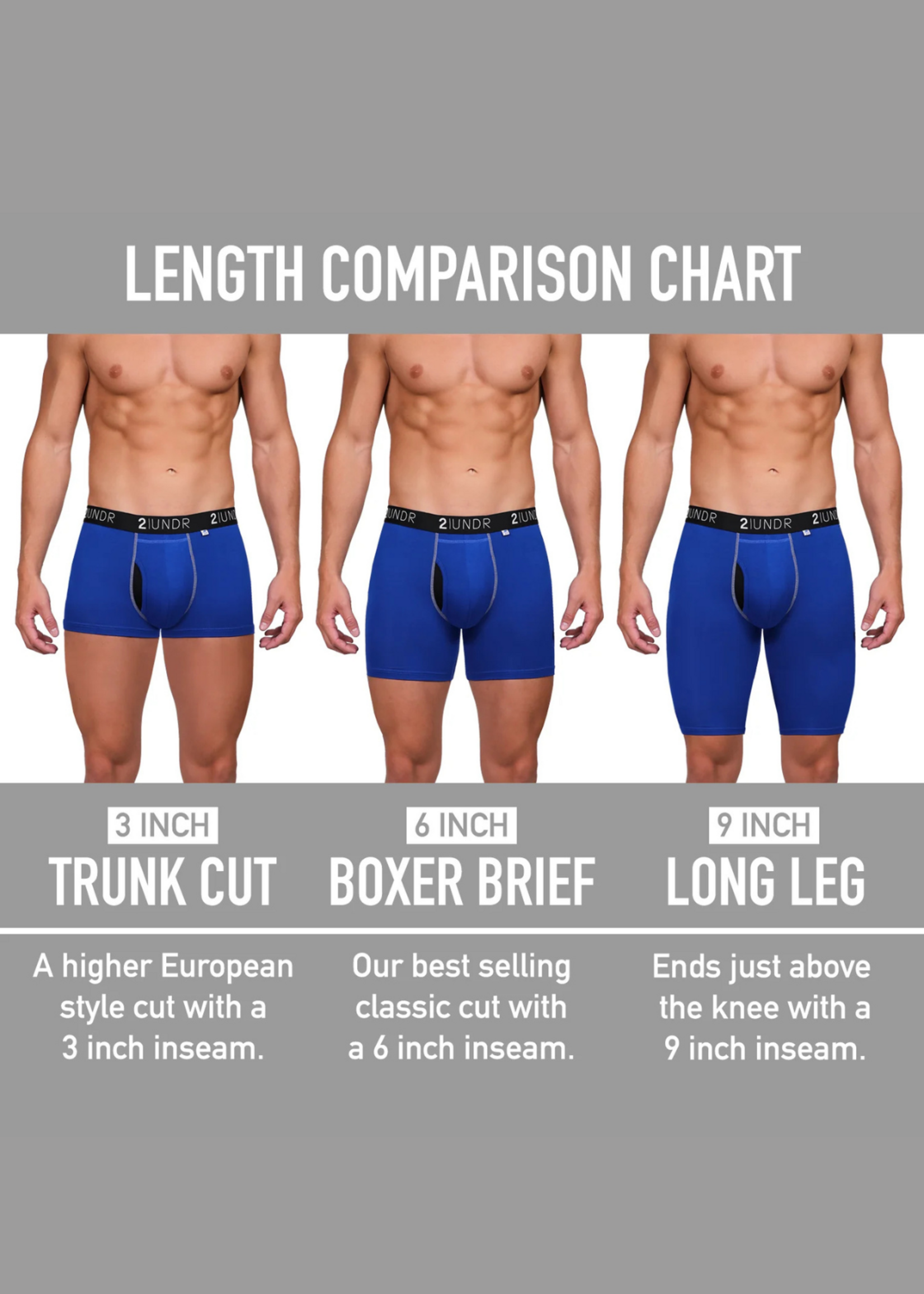 2Undr Swing Shift 6" Boxer Brief 01BB