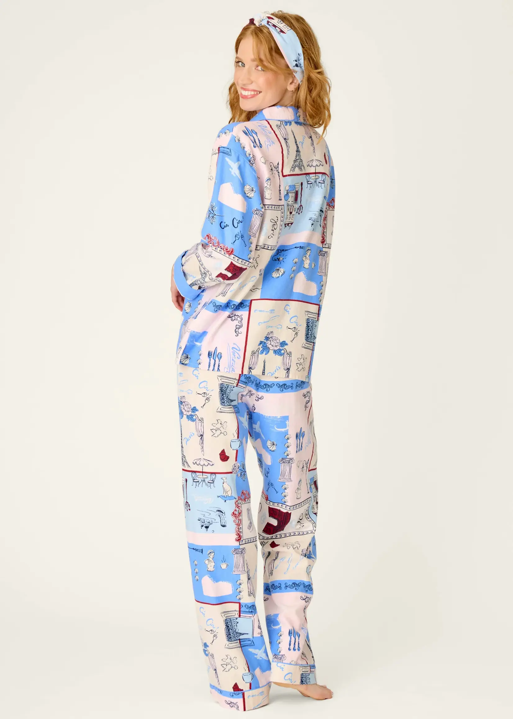 PJ Salvage Allons-Y Flannel PJ Set RZFLPJ1