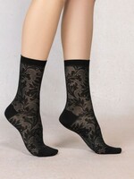 Bleuforet Silk Baroque Pattern Socks 6621