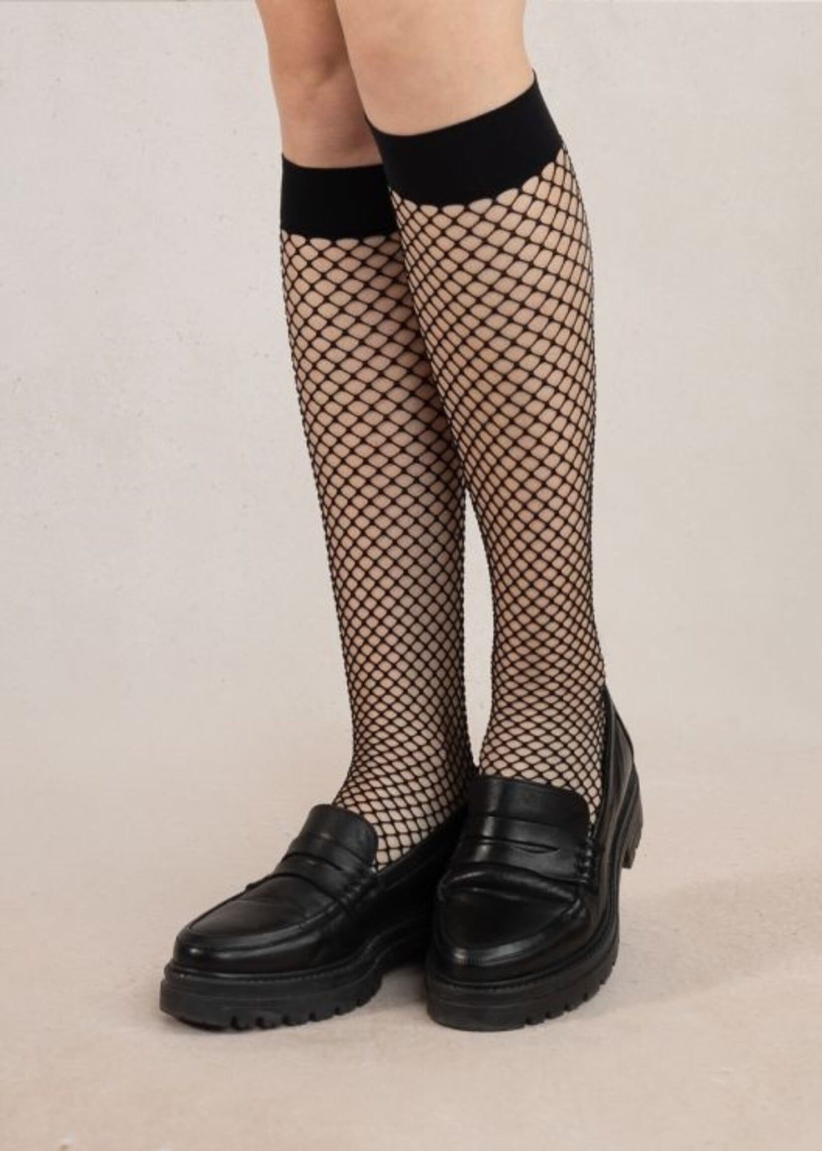 Bleuforet Fishnet Knee High Socks 5128
