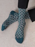 Bleuforet Men's Cotton Chain Socks 7141