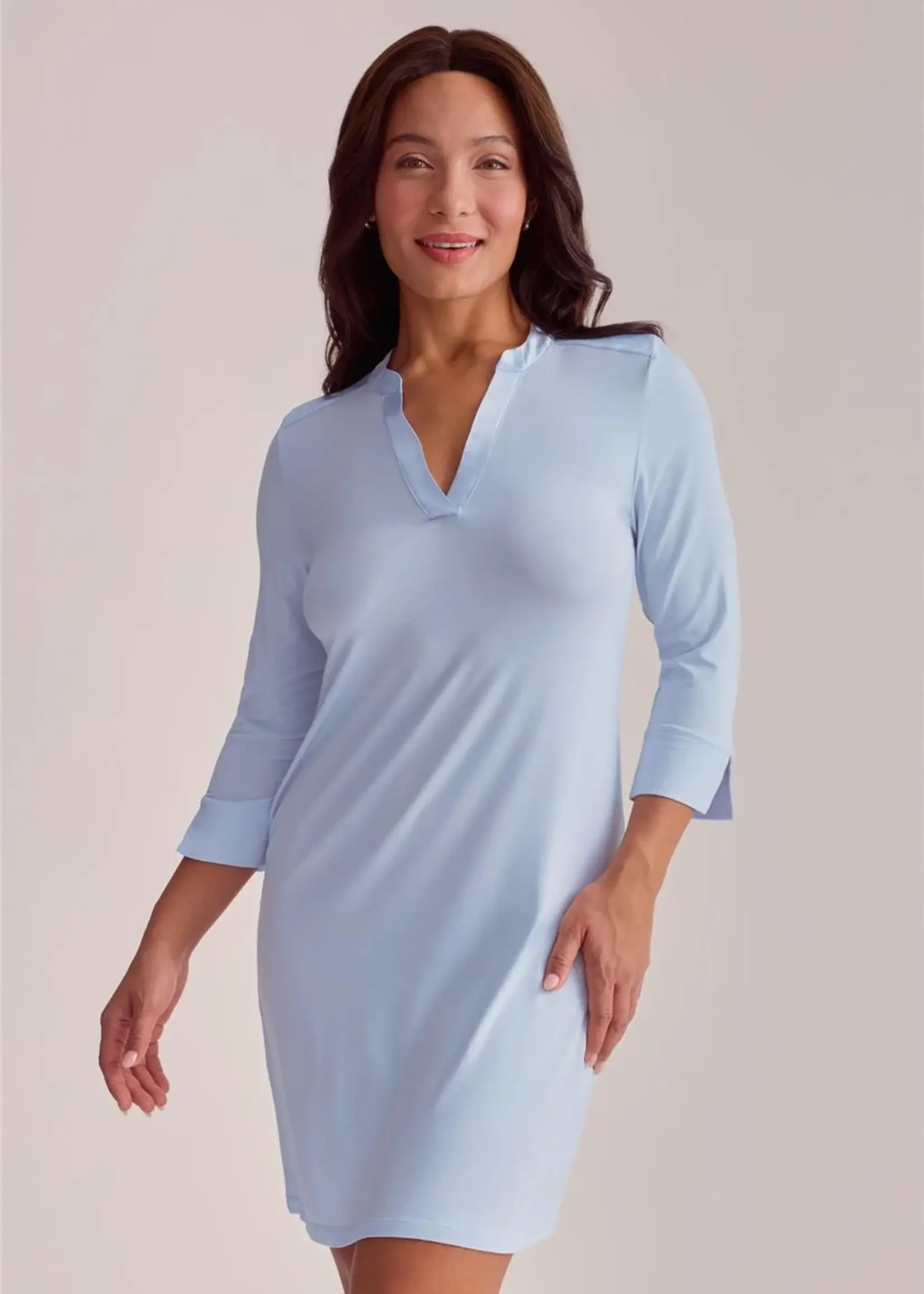 Fleur't V-neck 3/4 Sleeve Nightshirt 682