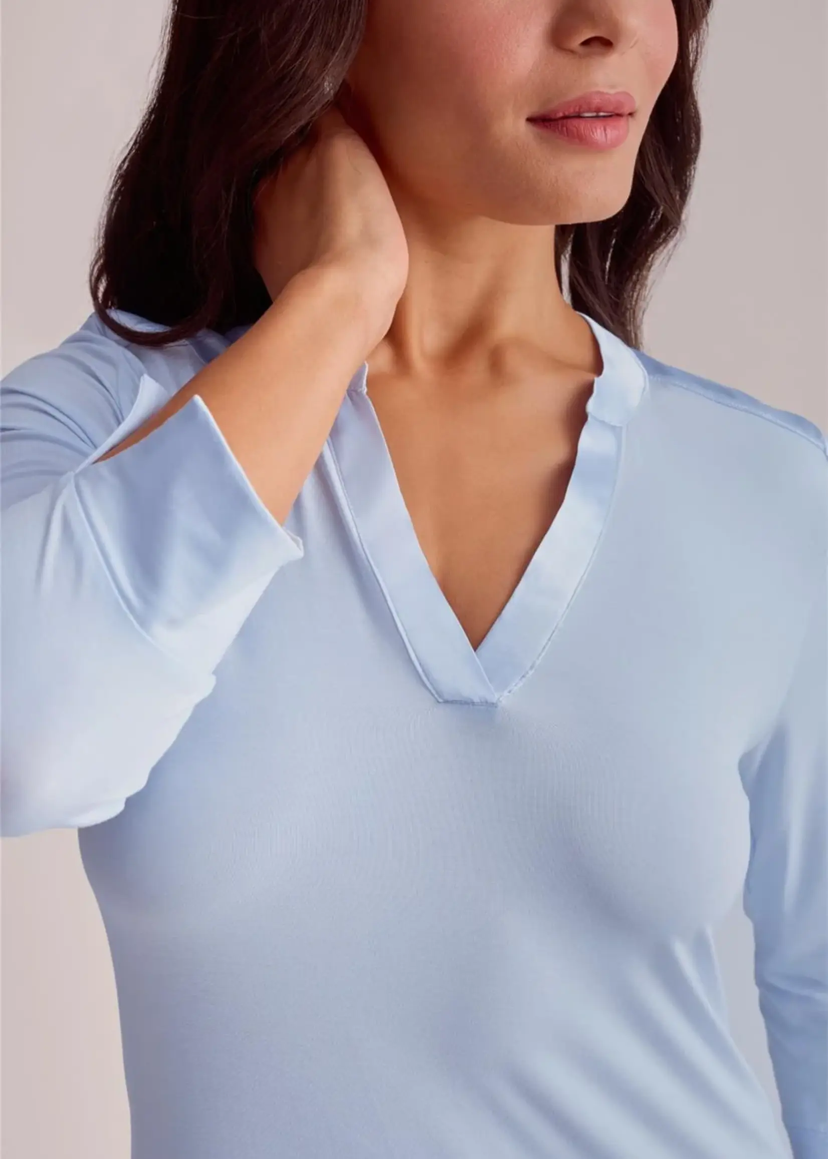Fleur't V-neck 3/4 Sleeve Nightshirt 682