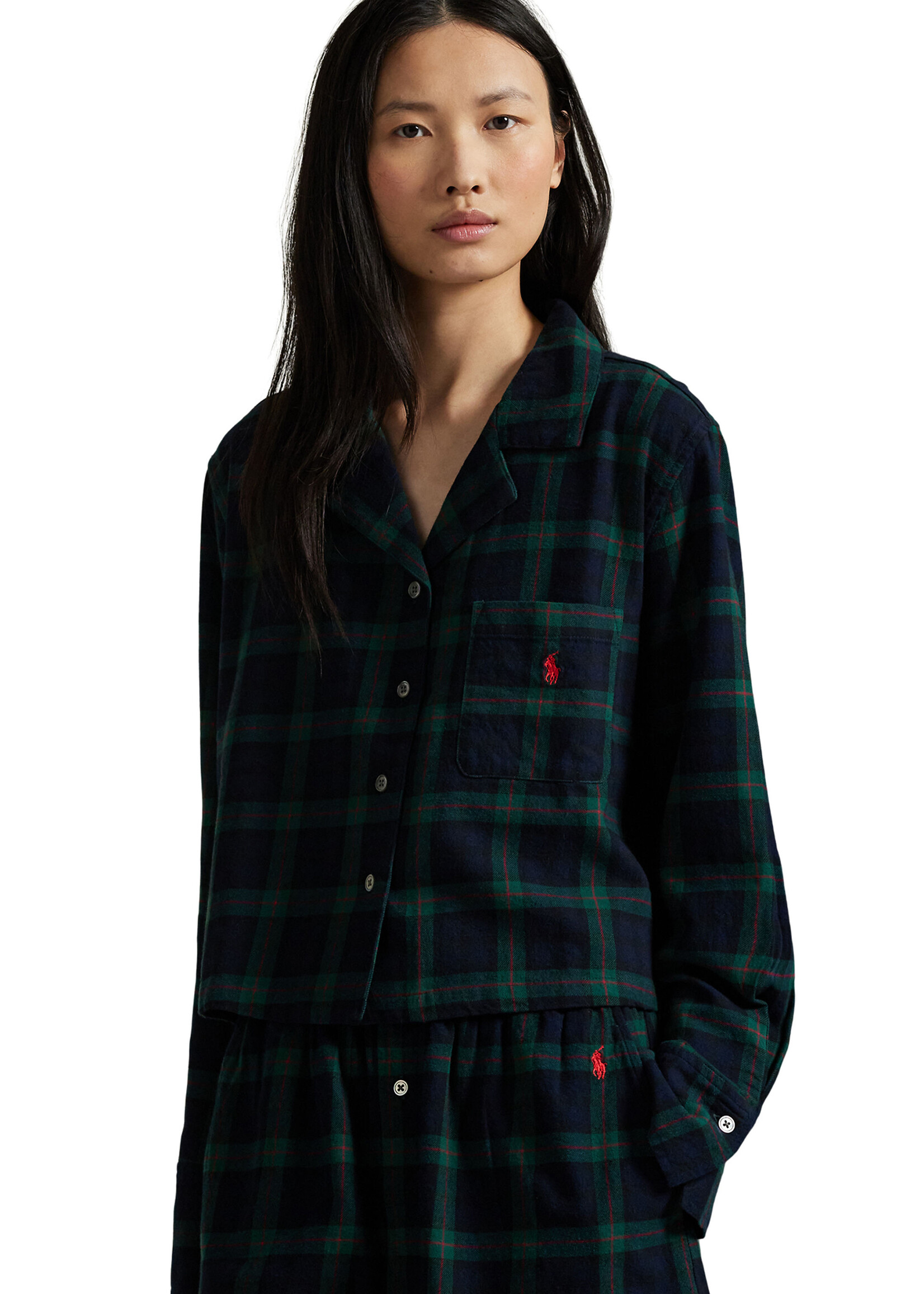 Polo Ralph Lauren Madison Plaid Cotton Flannel PJ Set 4P0702R3