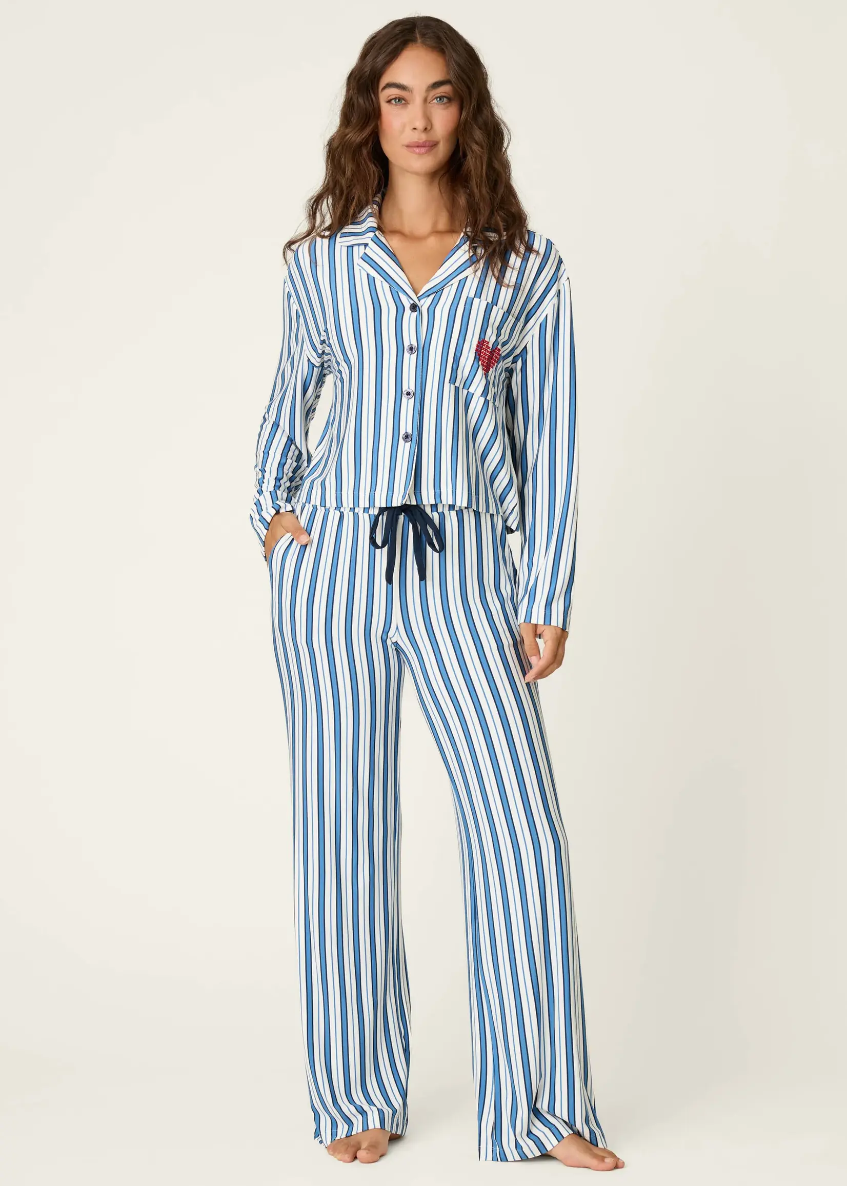 PJ Salvage Soiree Dreams Striped PJ Set RZSOST2