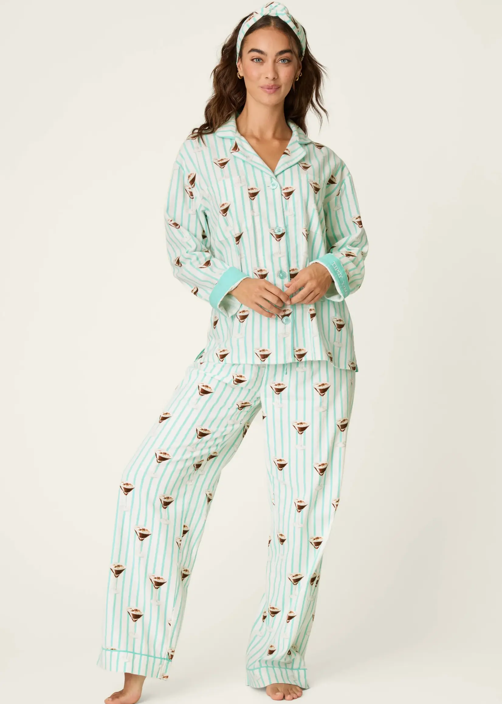 PJ Salvage Espresso Martini Flannel PJ Set RZFLPJ1