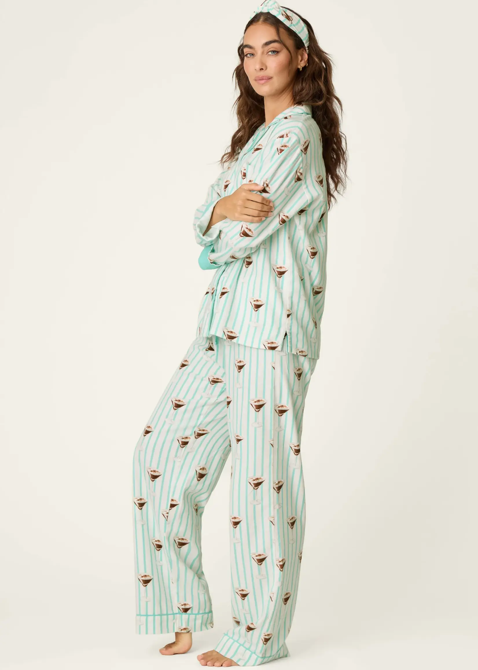 PJ Salvage Espresso Martini Flannel PJ Set RZFLPJ1