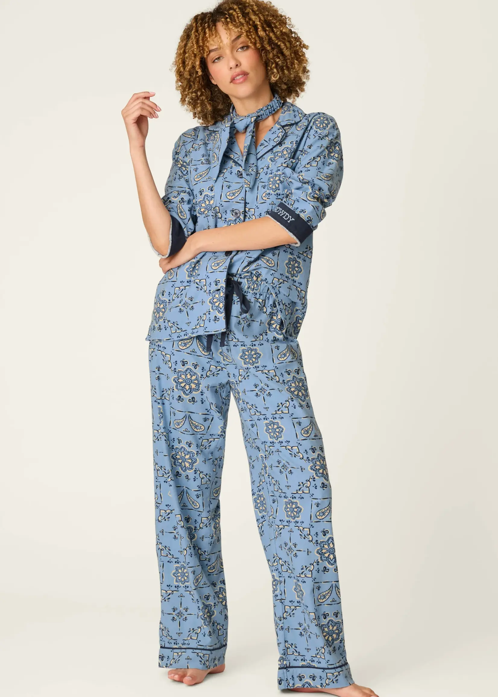PJ Salvage Bandana Flannel PJ Set RZFLPJ1