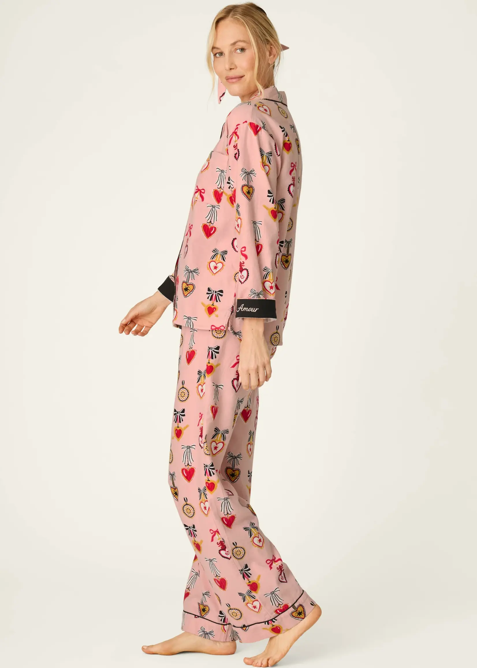 PJ Salvage Sweetheart Dreams Flannel PJ Set RZFLPJ1