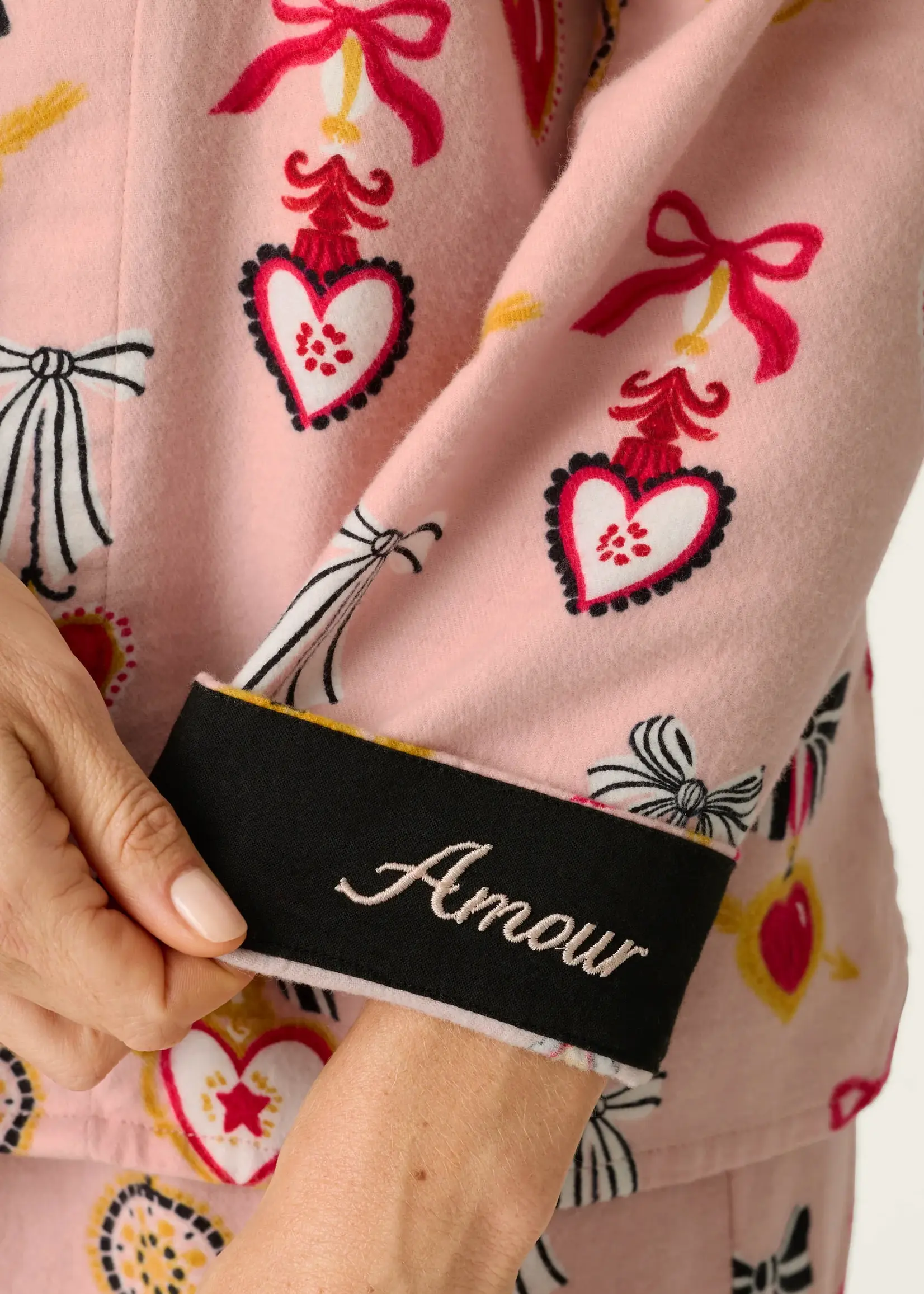 PJ Salvage Sweetheart Dreams Flannel PJ Set RZFLPJ1