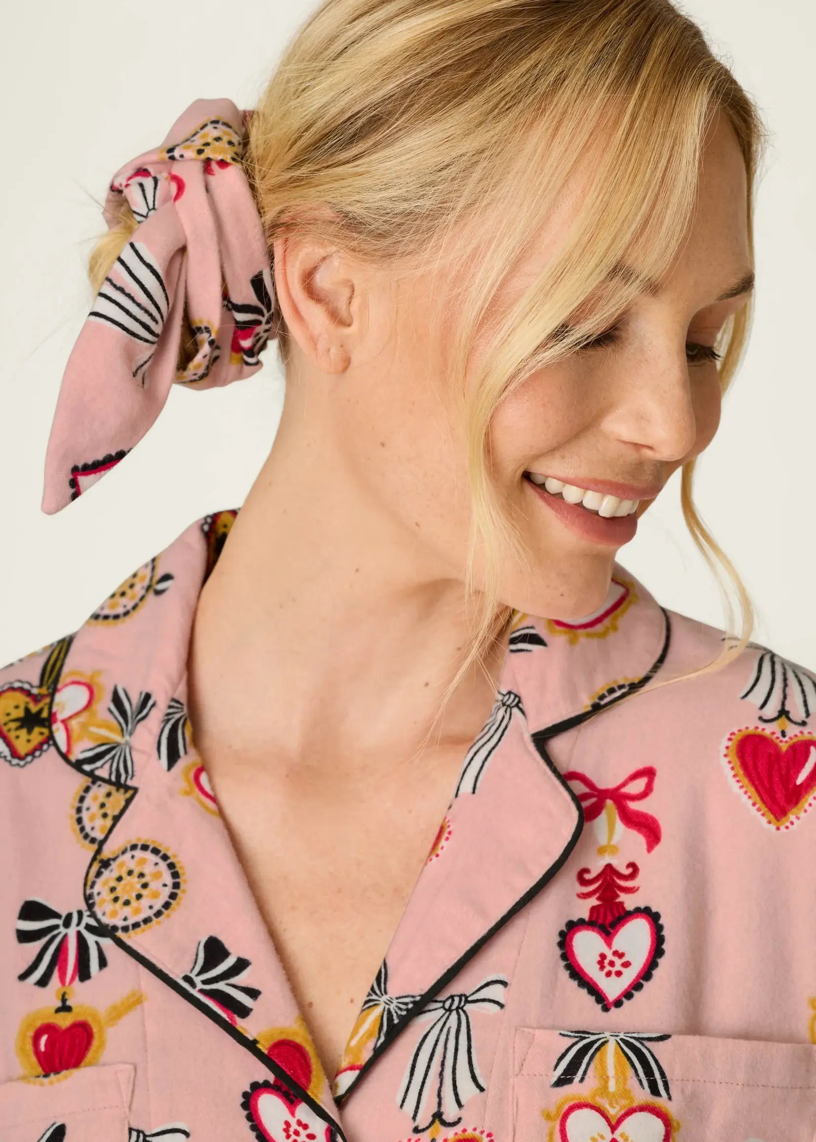 PJ Salvage Sweetheart Dreams Flannel PJ Set RZFLPJ1