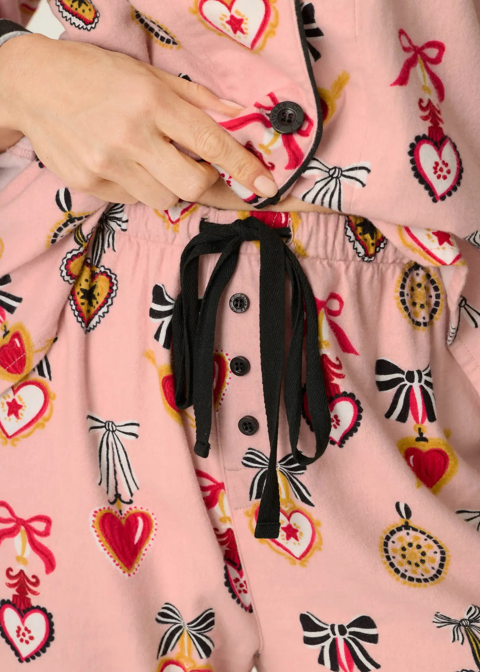 PJ Salvage Sweetheart Dreams Flannel PJ Set RZFLPJ1