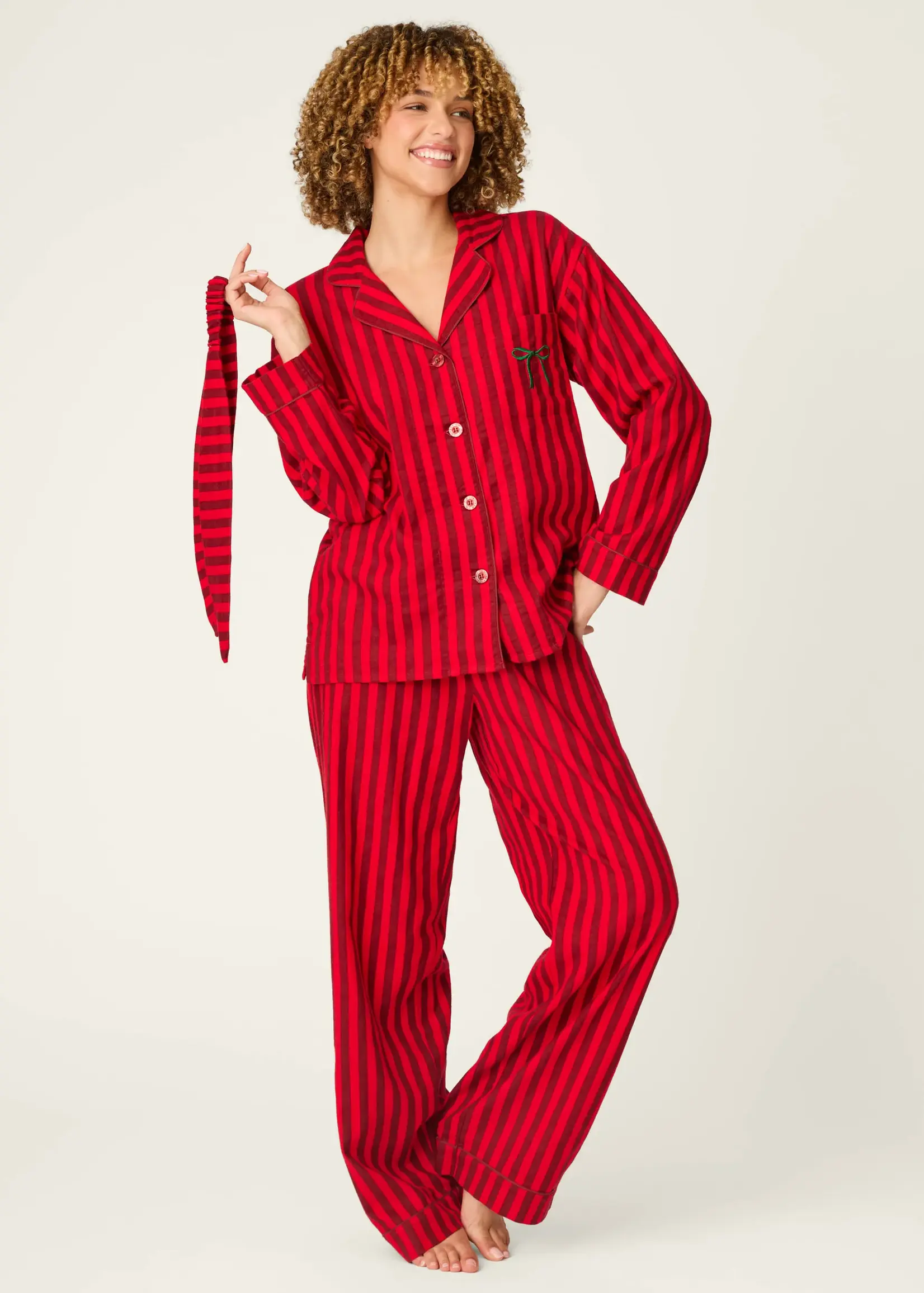 PJ Salvage Icon Stripe Flannel PJ Set RZFLPJ1