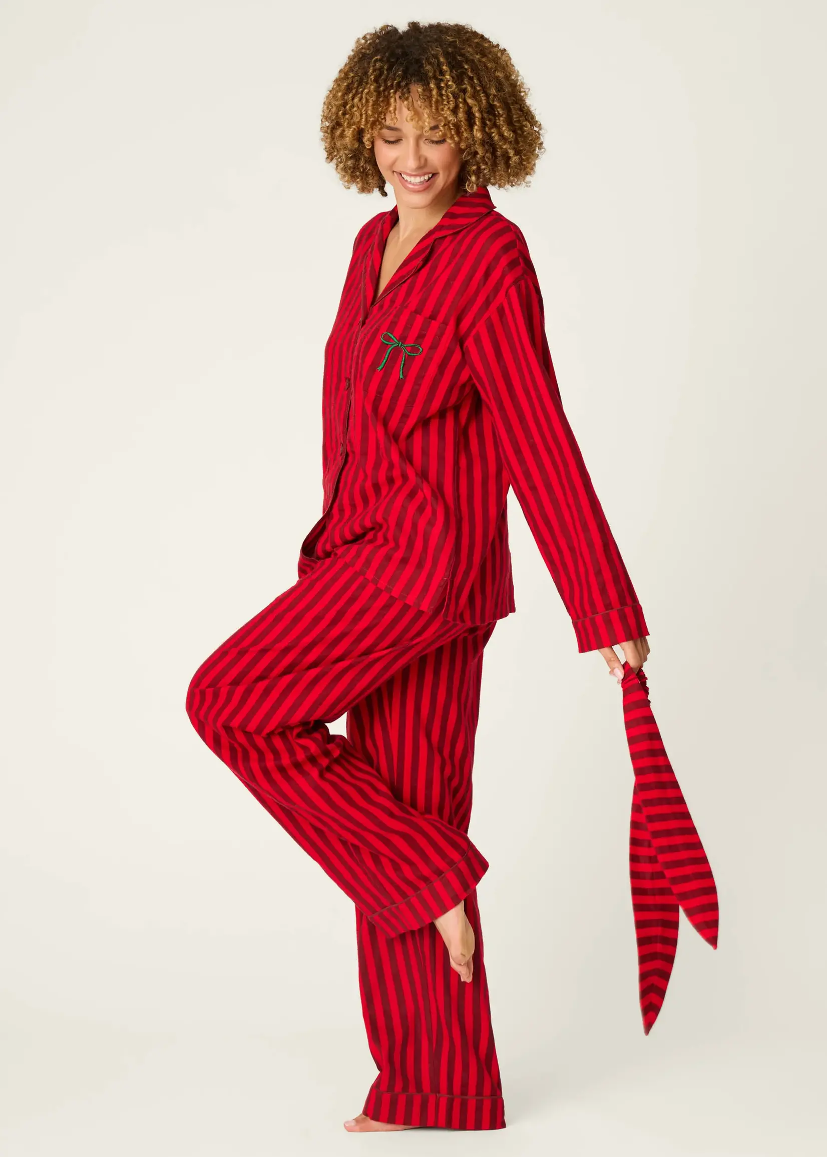 PJ Salvage Icon Stripe Flannel PJ Set RZFLPJ1