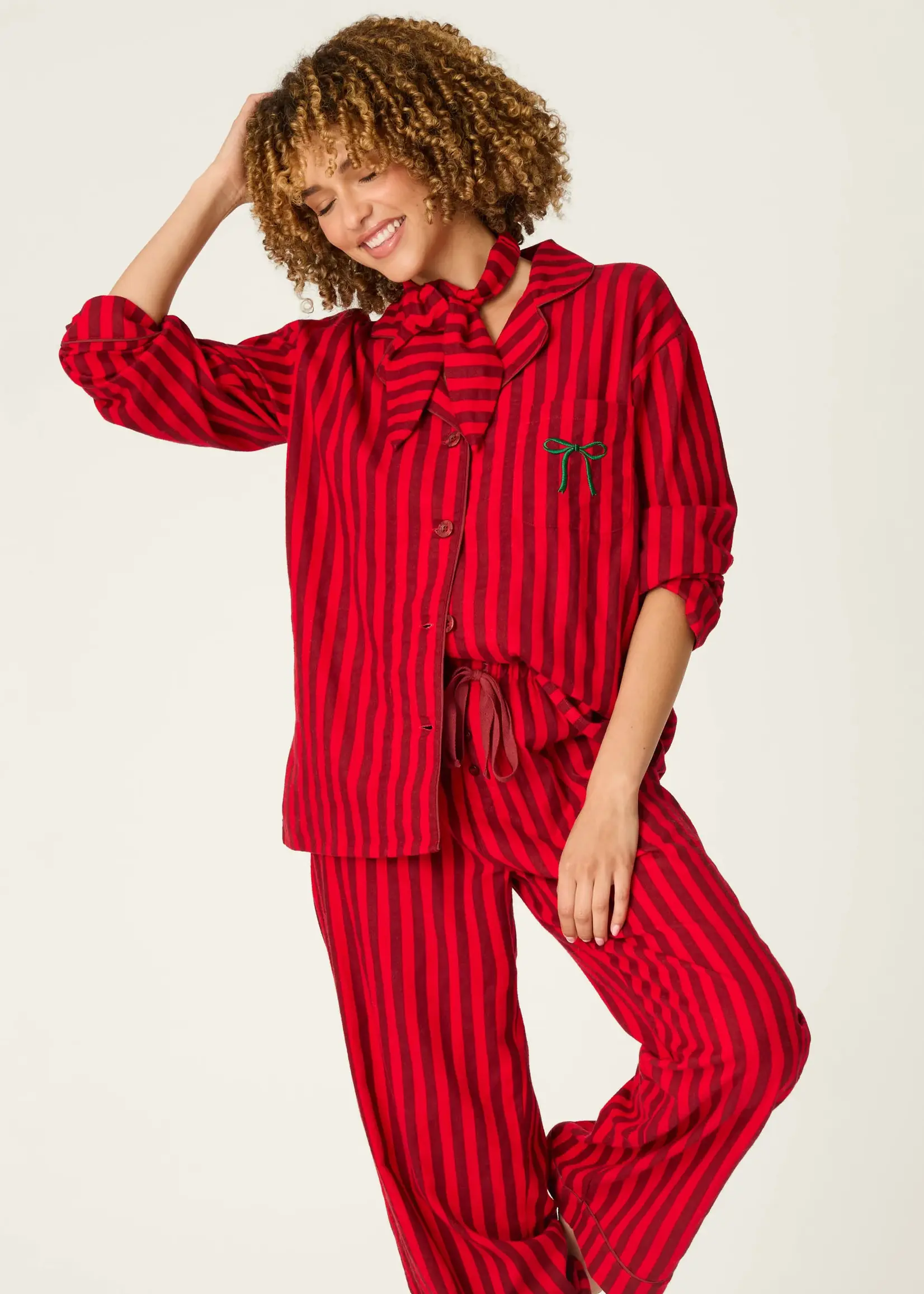 PJ Salvage Icon Stripe Flannel PJ Set RZFLPJ1