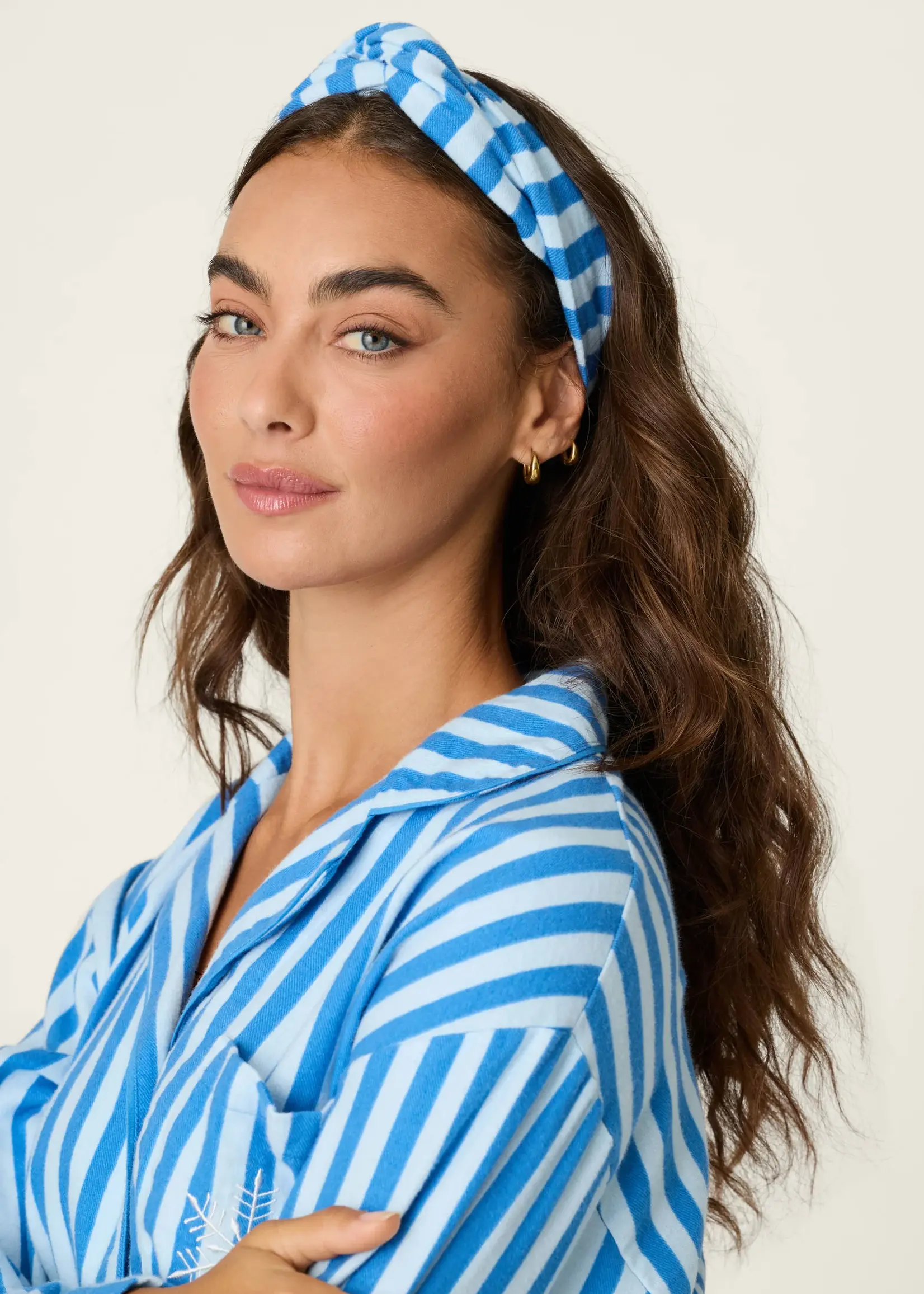 PJ Salvage Icon Stripe Flannel PJ Set RZFLPJ1