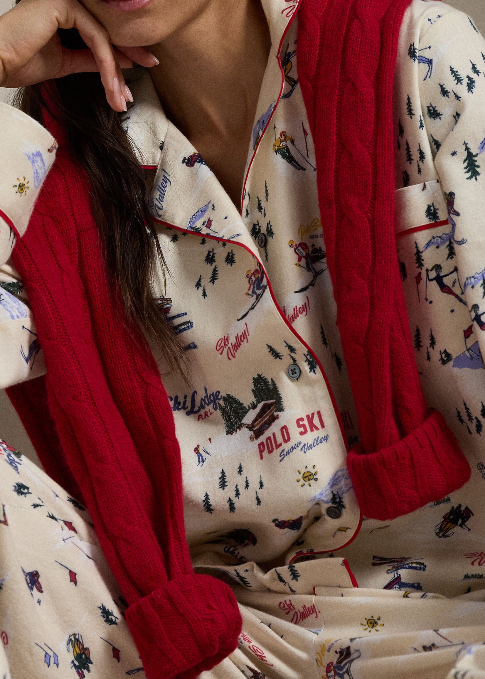 Polo Ralph Lauren Madison Ski Cotton Flannel PJ Set 4P0143R3