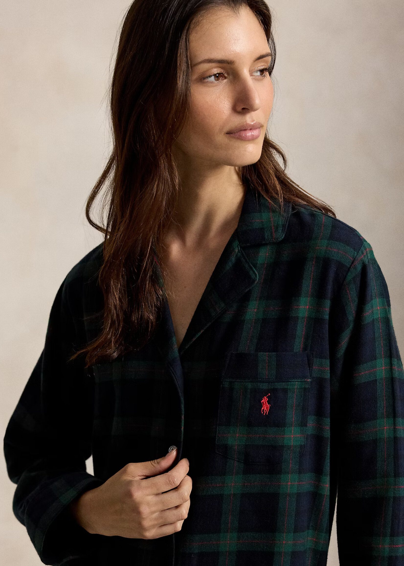 Polo Ralph Lauren Madison Plaid Cotton Flannel PJ Set 4P0702R3