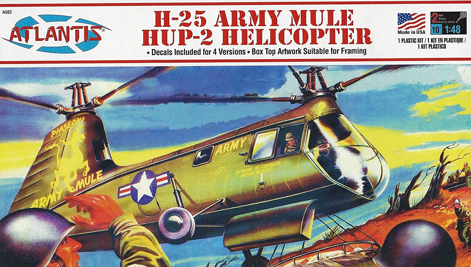 h-25 army mule hup-2 helicopter 1/48 scale - unkel joe's