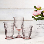Abbott Flower Wine Goblet, 6.5”, Pink